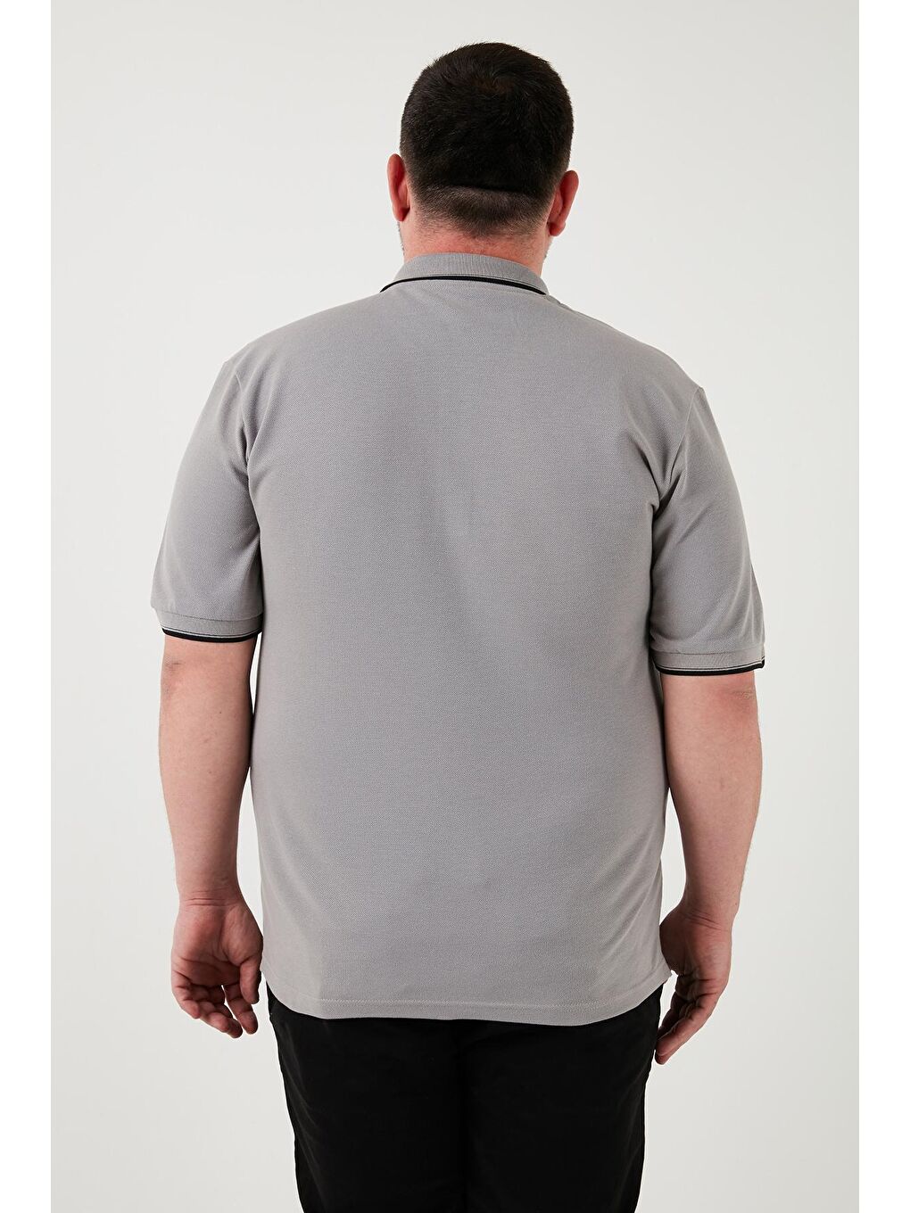 Buratti Taş Büyük Beden Pamuklu Regular Fit Polo Yaka T Shirt 5902118B - 4