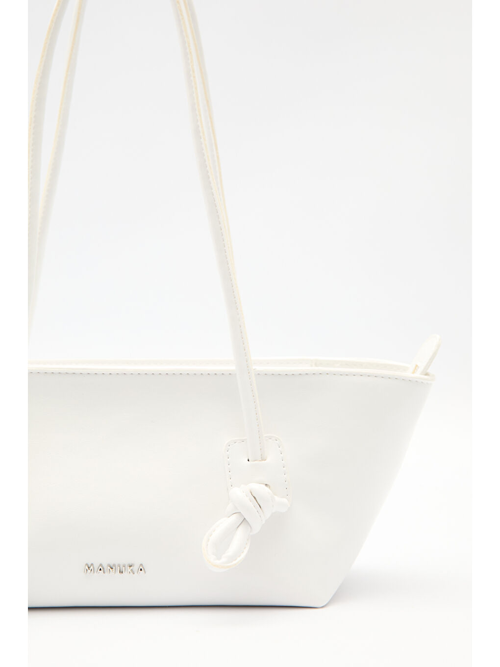 Beyaz BONNIE BAĞLAMA DETAYLI ÇANTA MARSHMALLOW-3