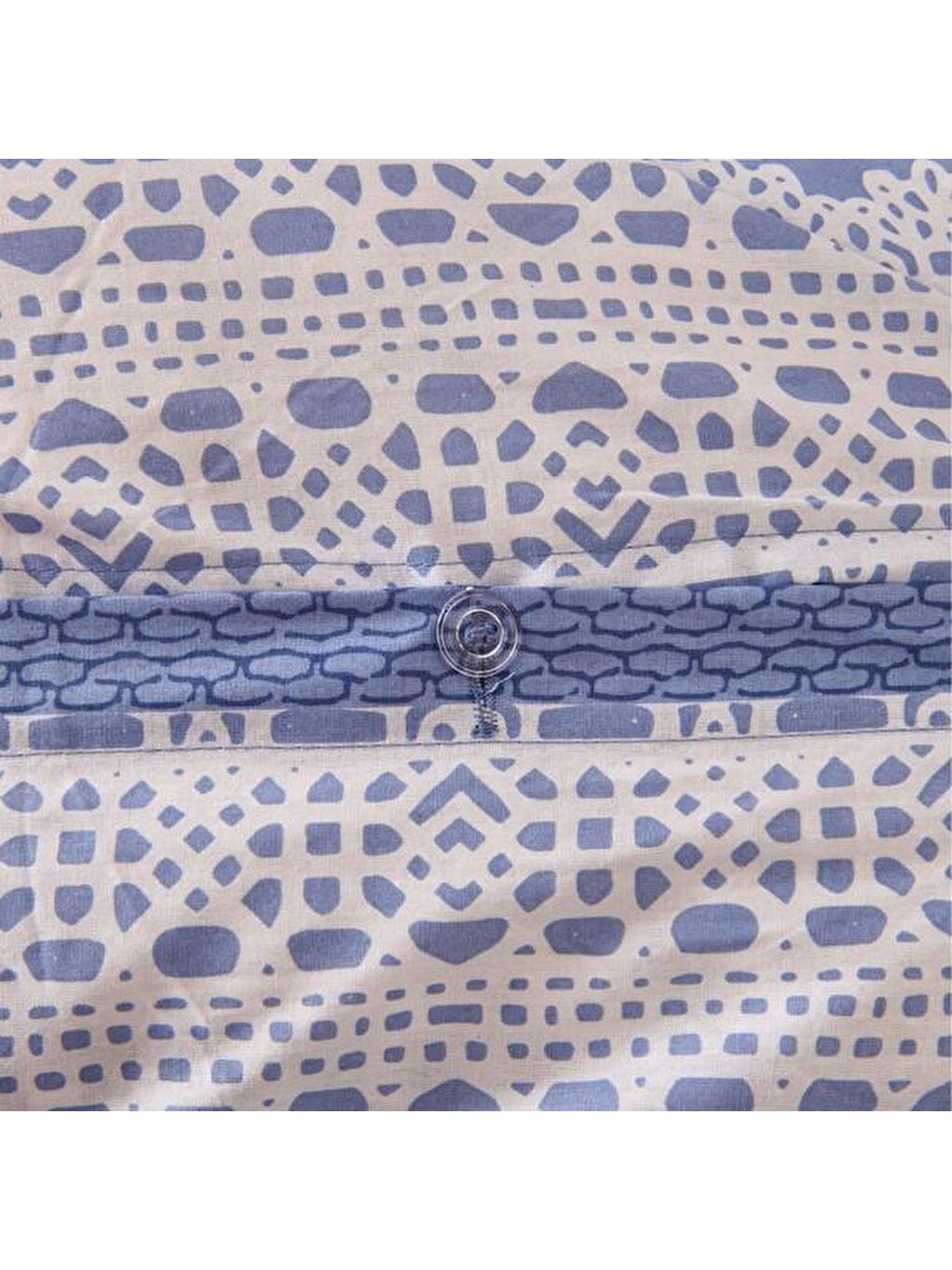 Soft Bumbac Çift Kişilik Nevresim Takımı - Mavi-4