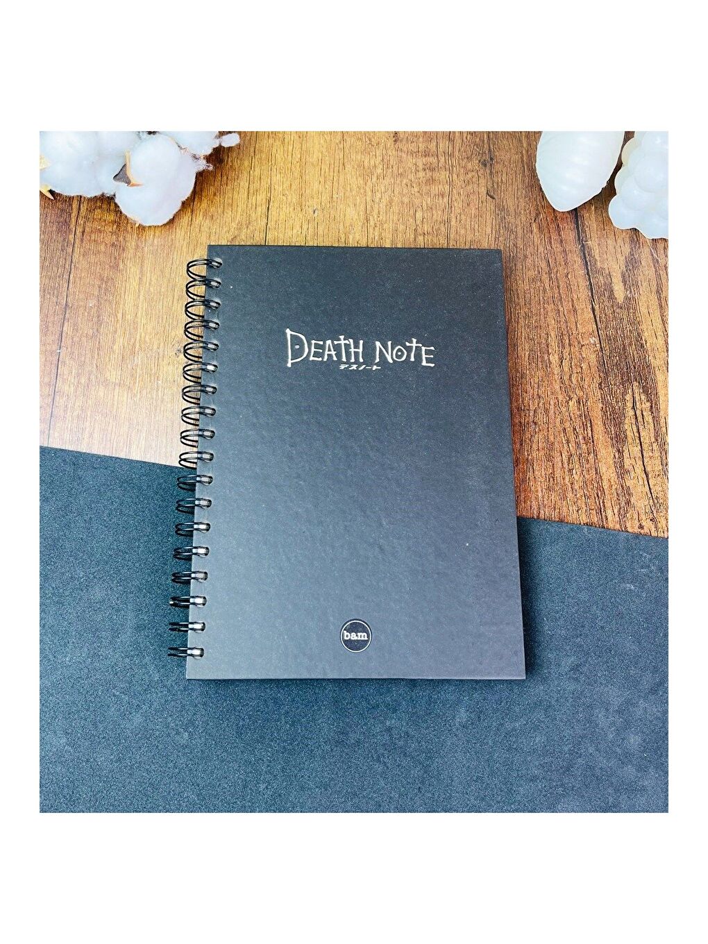 BAM HEDİYELİK EŞYA Karışık Death Note Tasarımlı Çizgili Spiralli Defter