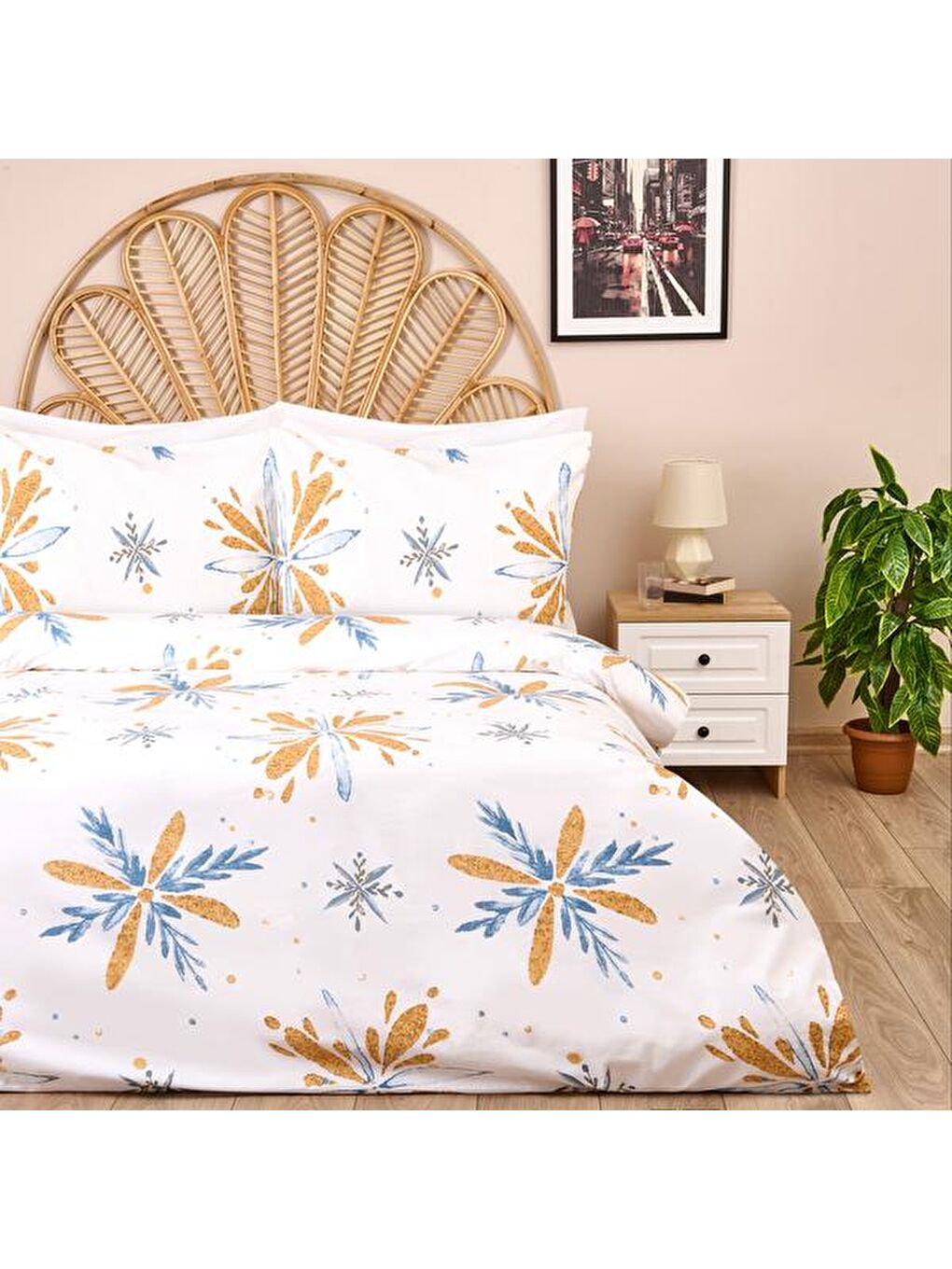 Karışık Soft Daisy Tek Kişilik Nevresim Takımı - Renkli