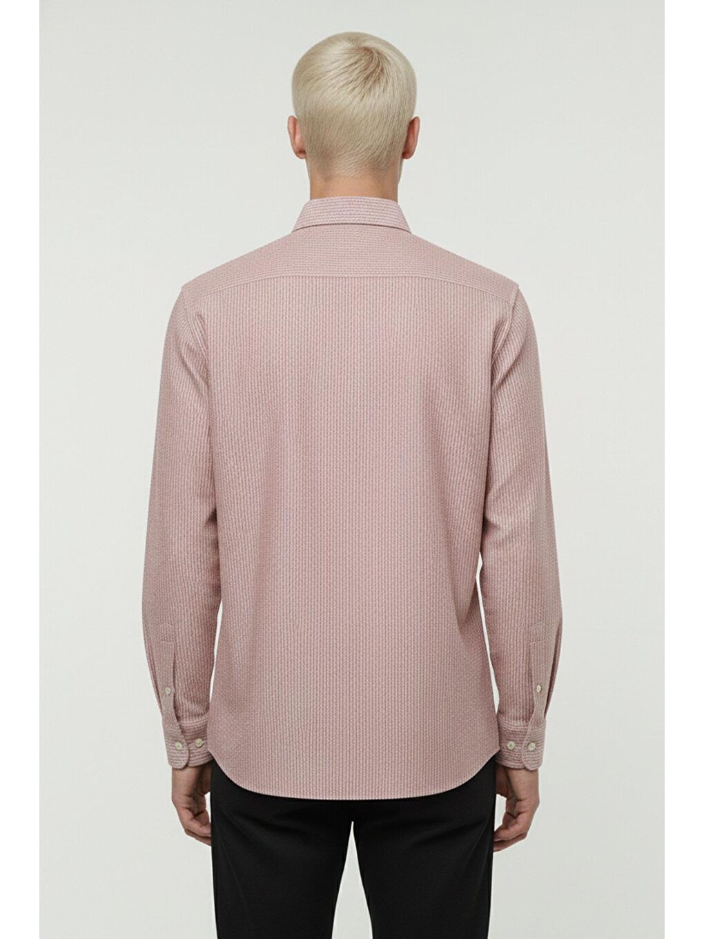 Kahverengi Giotelli Kahve Slim Fit %100 Pamuklu Düğmeli Yaka Gömlek-3