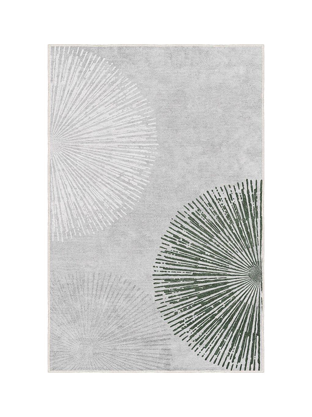 Gri Özel Tasarım, Kaymaz Taban, İnce, Yıkanabilir, Modern Halı WOOKECE1495 160x230-3