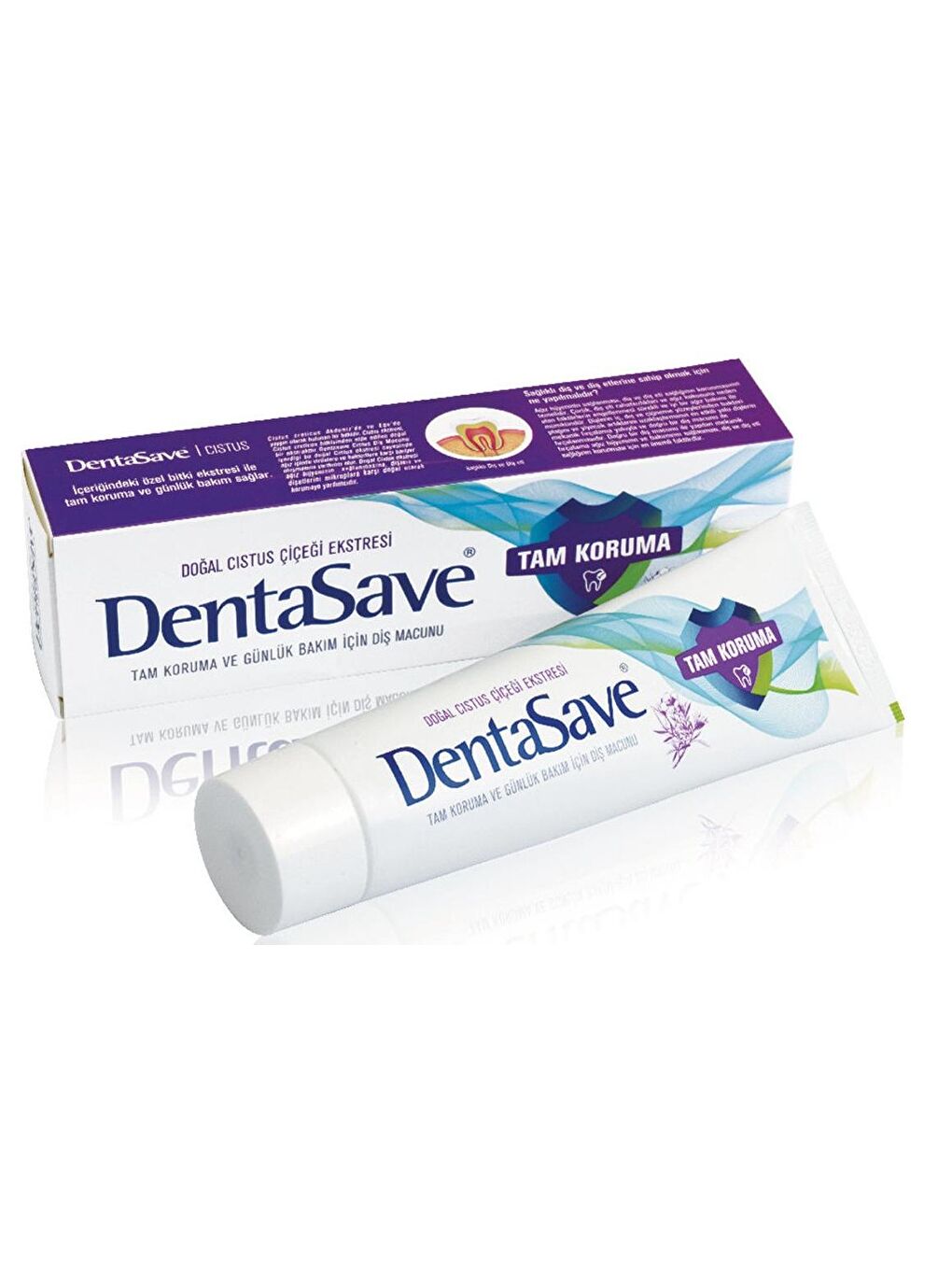 Dentasave Renksiz Cistus Çiçeği Ekstreli Tam Koruma Diş Macunu 75 ml