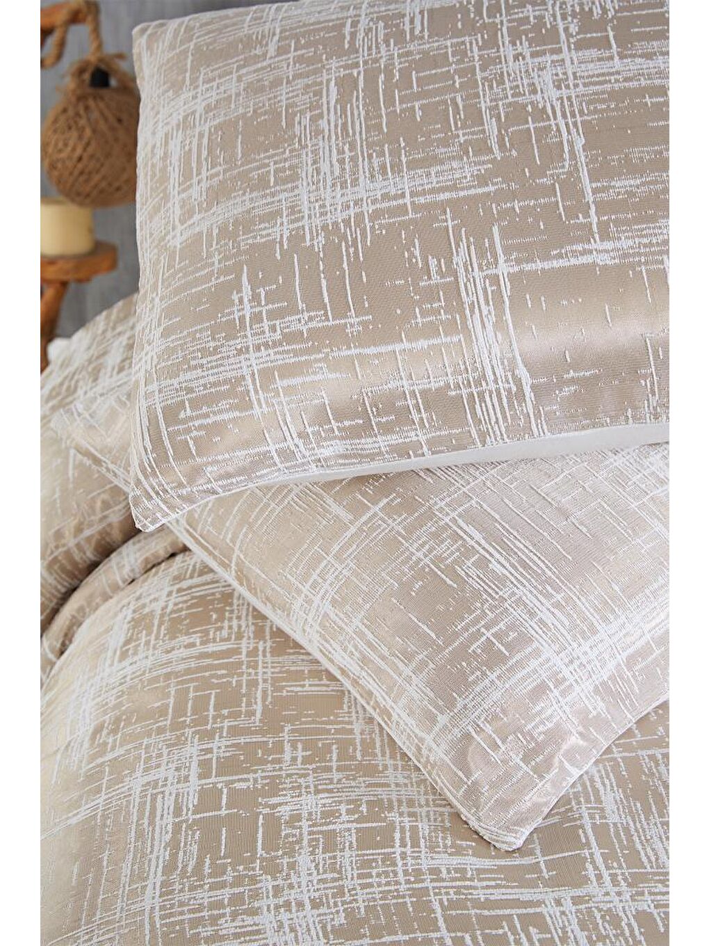 Kahverengi Latife Yatak Örtüsü Cappucino-3