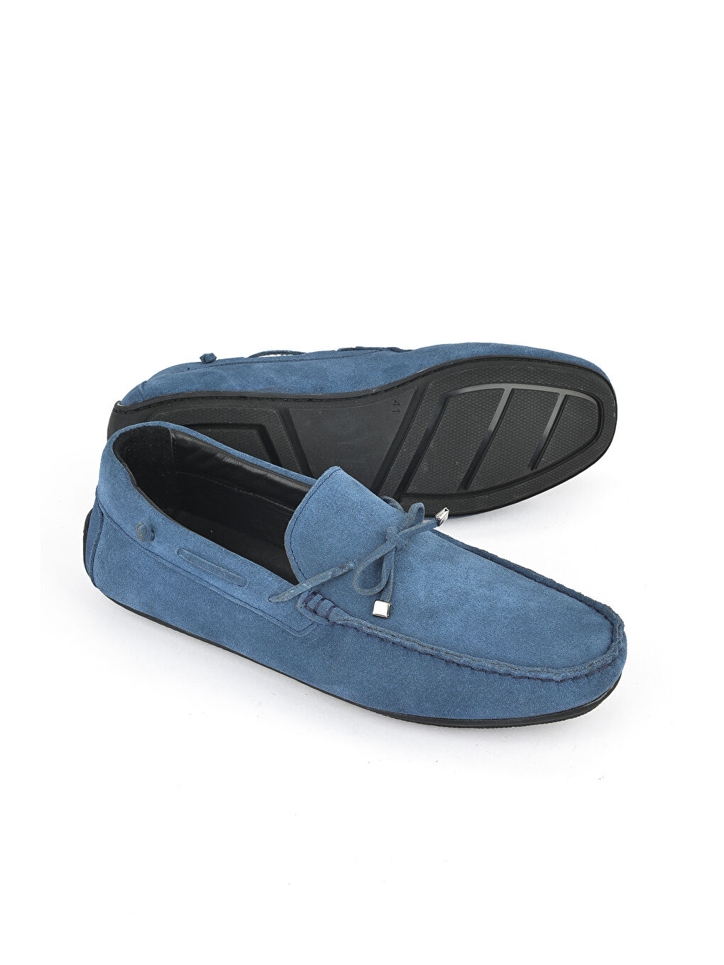 Erkek Hakiki Deri Ayakkabı 1511007ZB012 Mavi-3