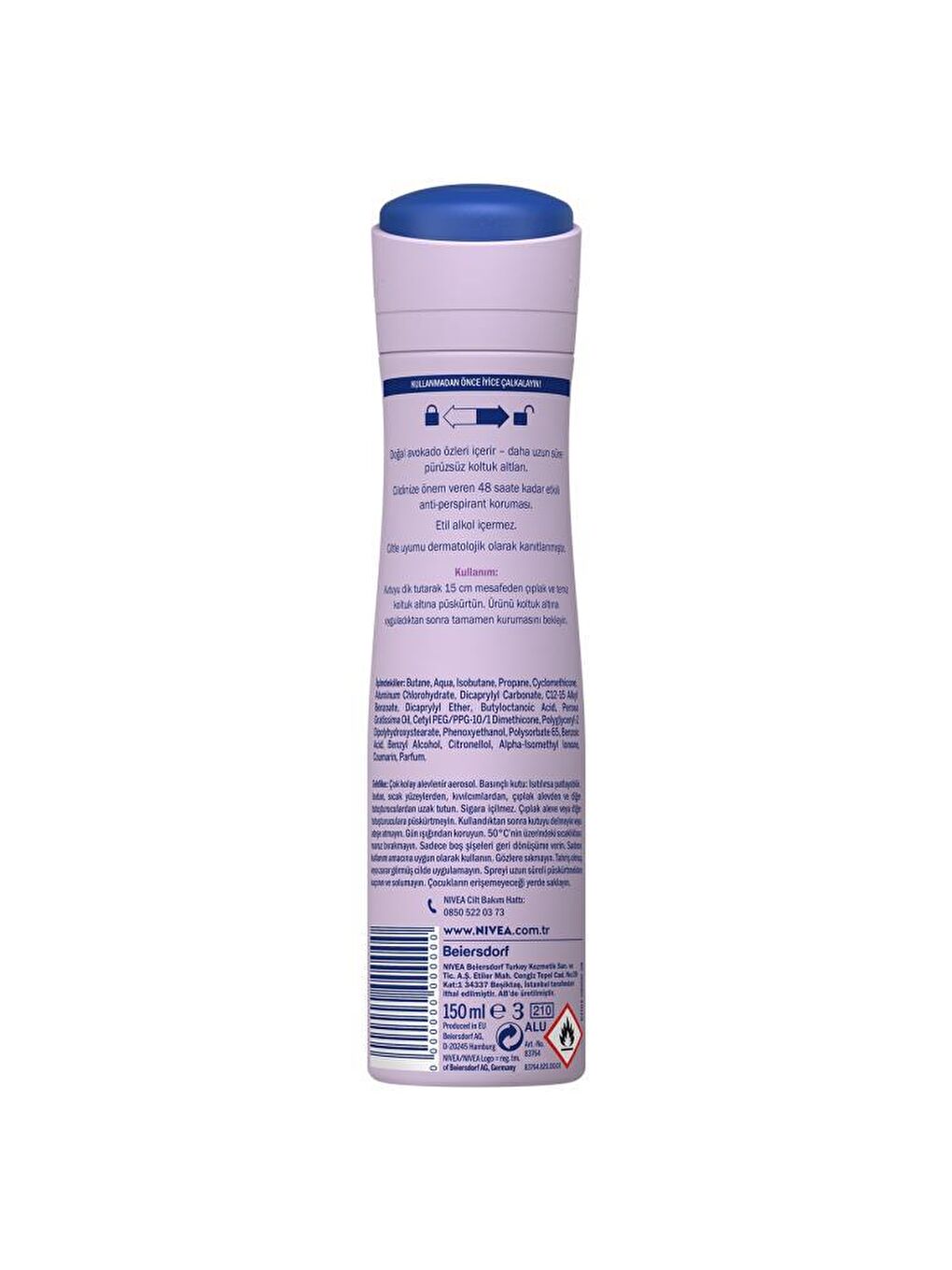 NIVEA Kadın Sprey Deodorant Double Effect Mor Düşler 150 ml x2 Adet, 48 Saat Koruma, Pürüzsüz Koltukaltı - 2