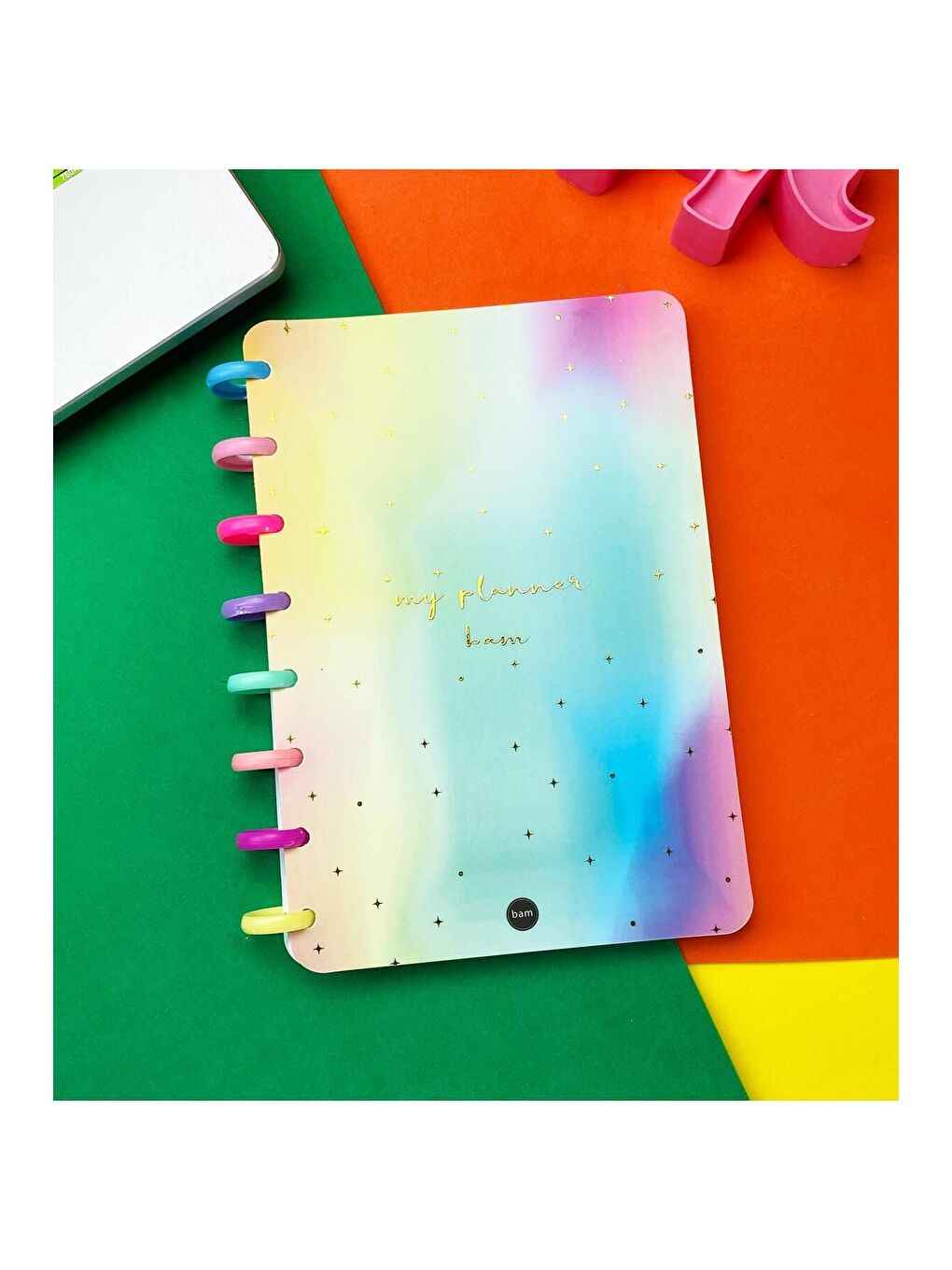 BAM HEDİYELİK EŞYA Karışık My Planner Yeni Nesil Kalp Spiralli Defter