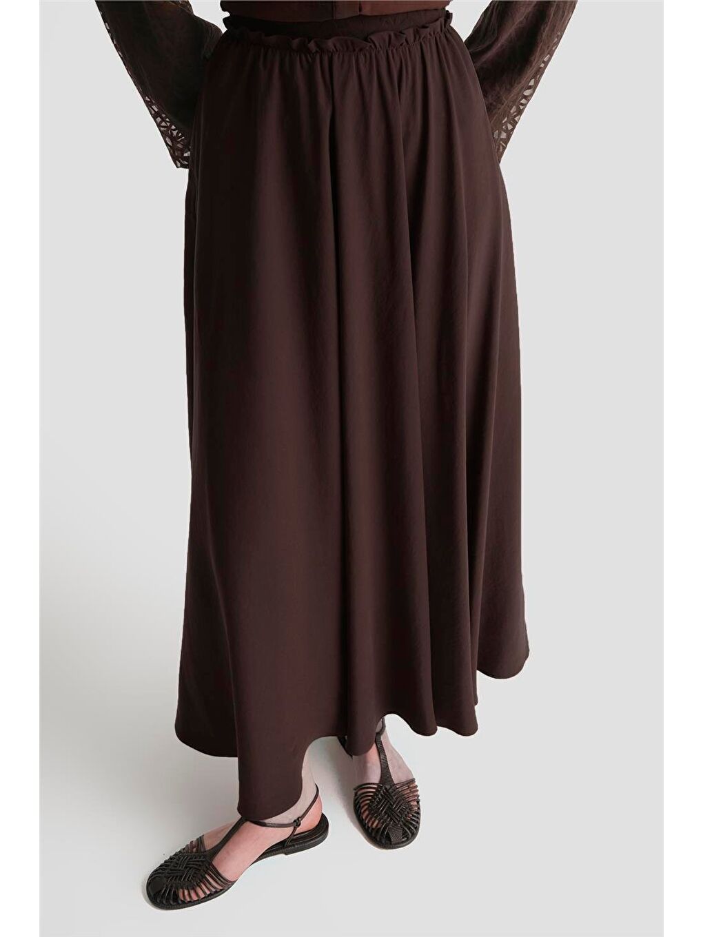 Kahverengi Desenli Kupra Takım Acı Kahve-4