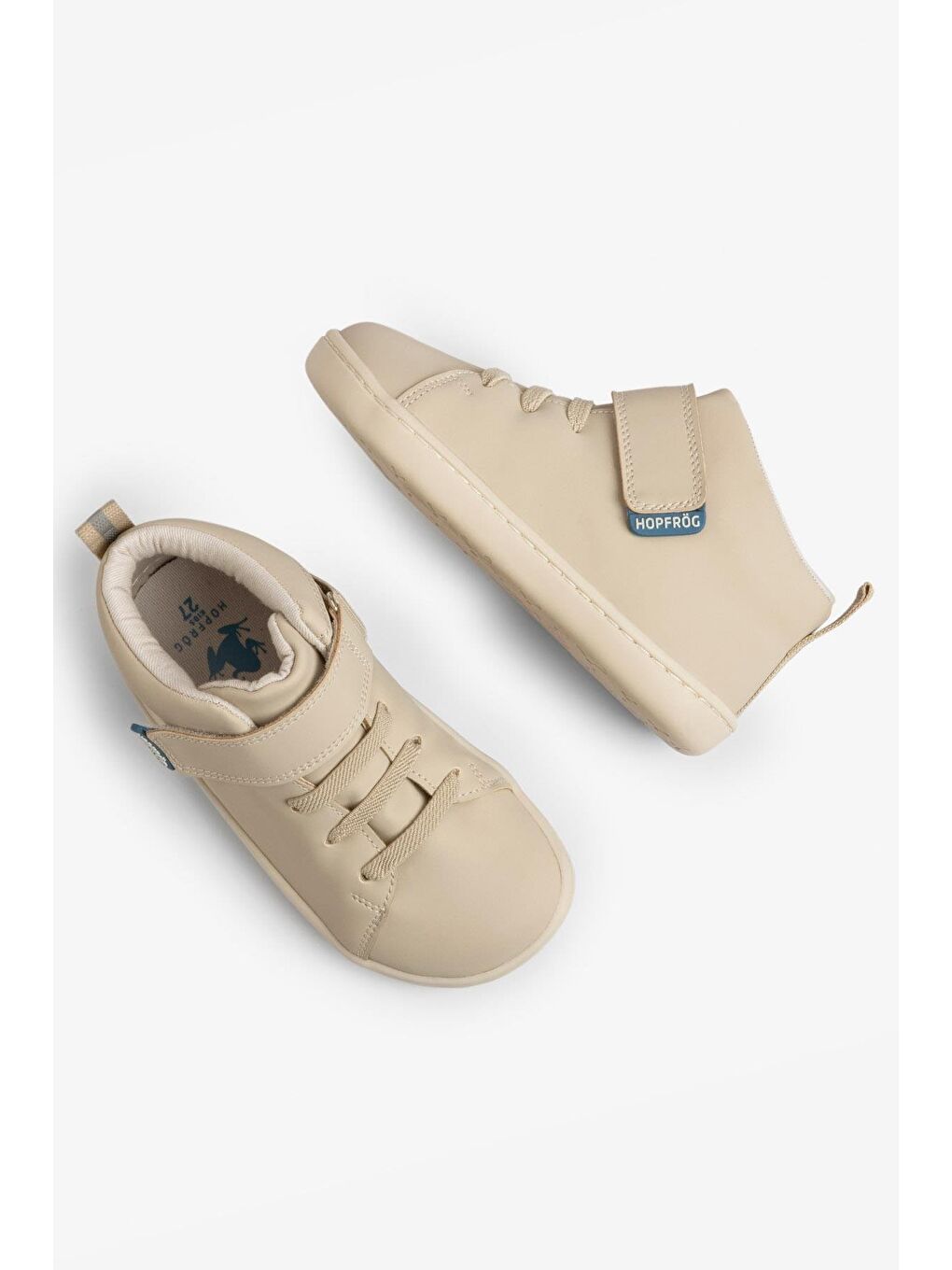 Smart Walker High Top Süper Mat Bej Barefoot Çocuk Bot-1