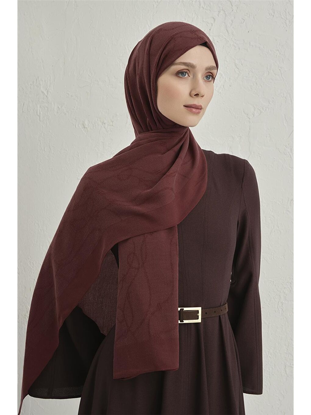 Bordo Cool Şal 2 32-2