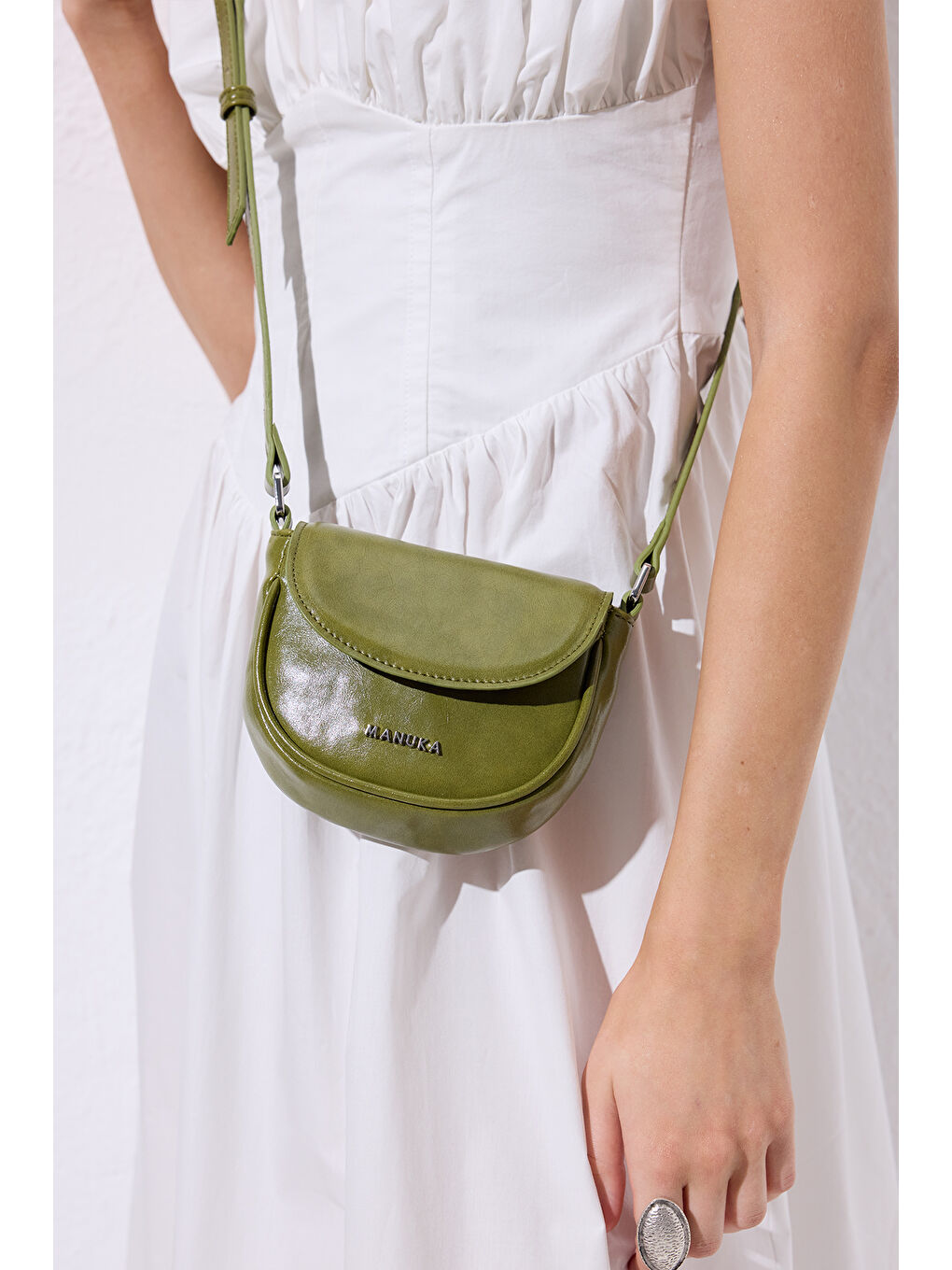 Yeşil Sisu Mini Çanta Matcha-2