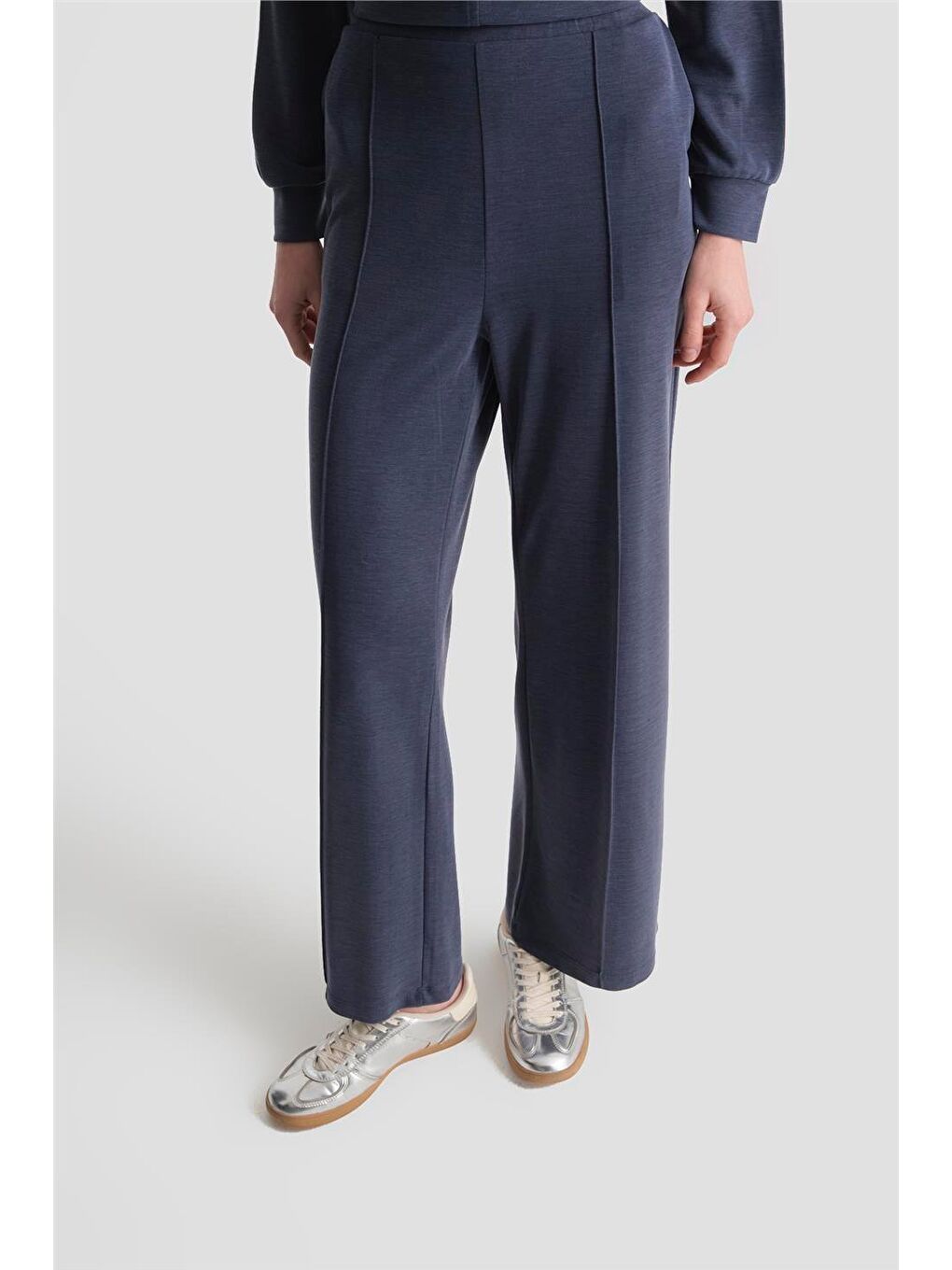 Kapüşonlu Örme Takım 25Kd4386 Lacivert-4