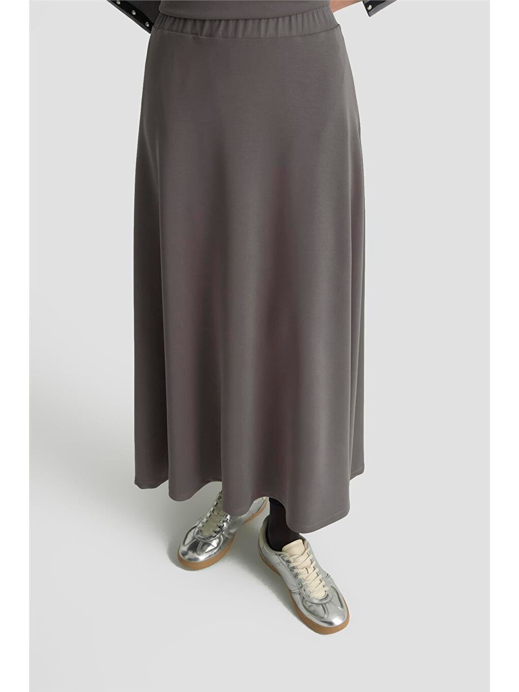 Şeritli Örme Takım 25Kd1163 Antrasit-4