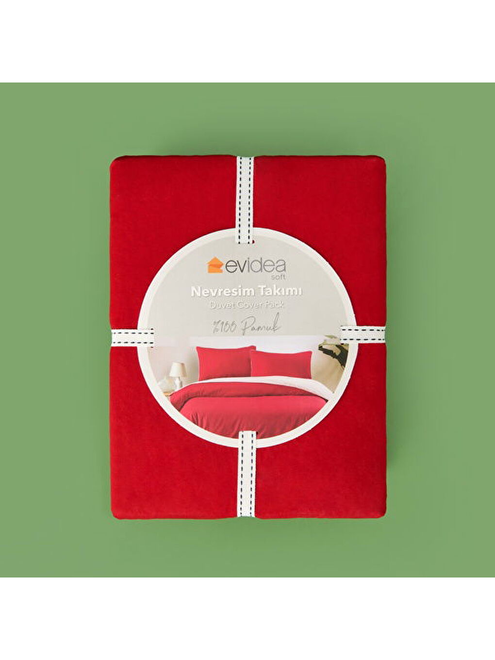 Soft Love Çift Kişilik Nevresim Takımı - Kırmızı / Pembe-2