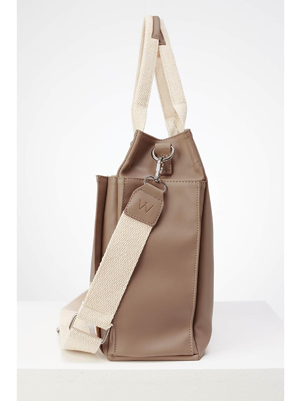 Bej Deri Everyday Bag Vizon-6