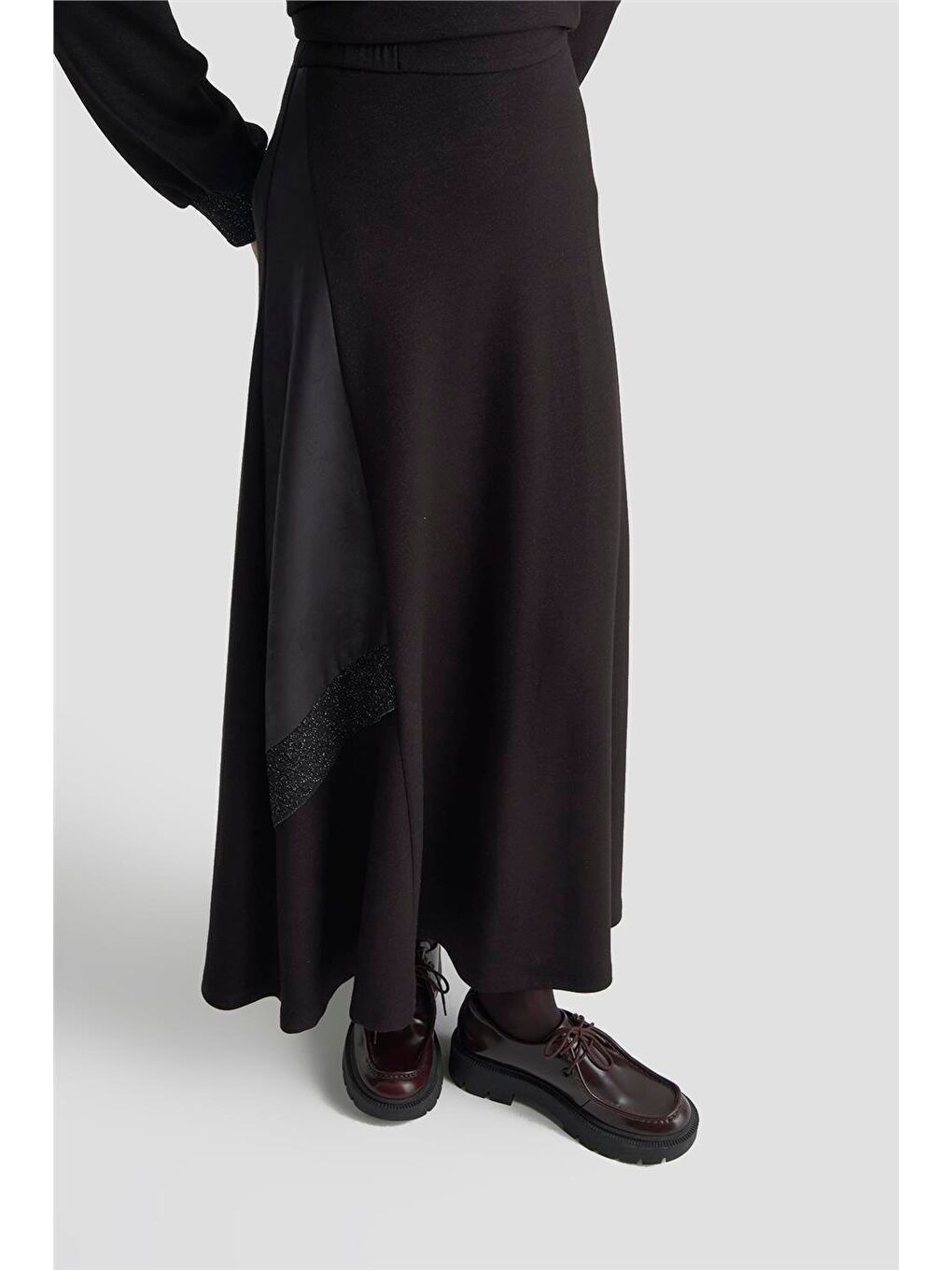 Taşlı Örme Takım 25Kd2103 Siyah-4