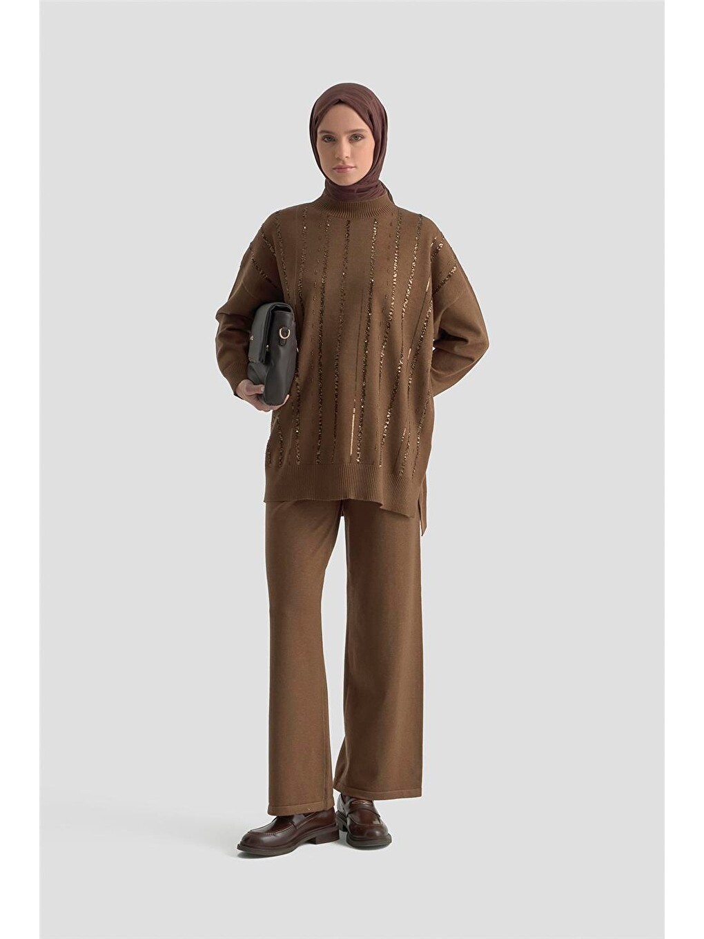 Takım 25kd2304 Kahverengi-2