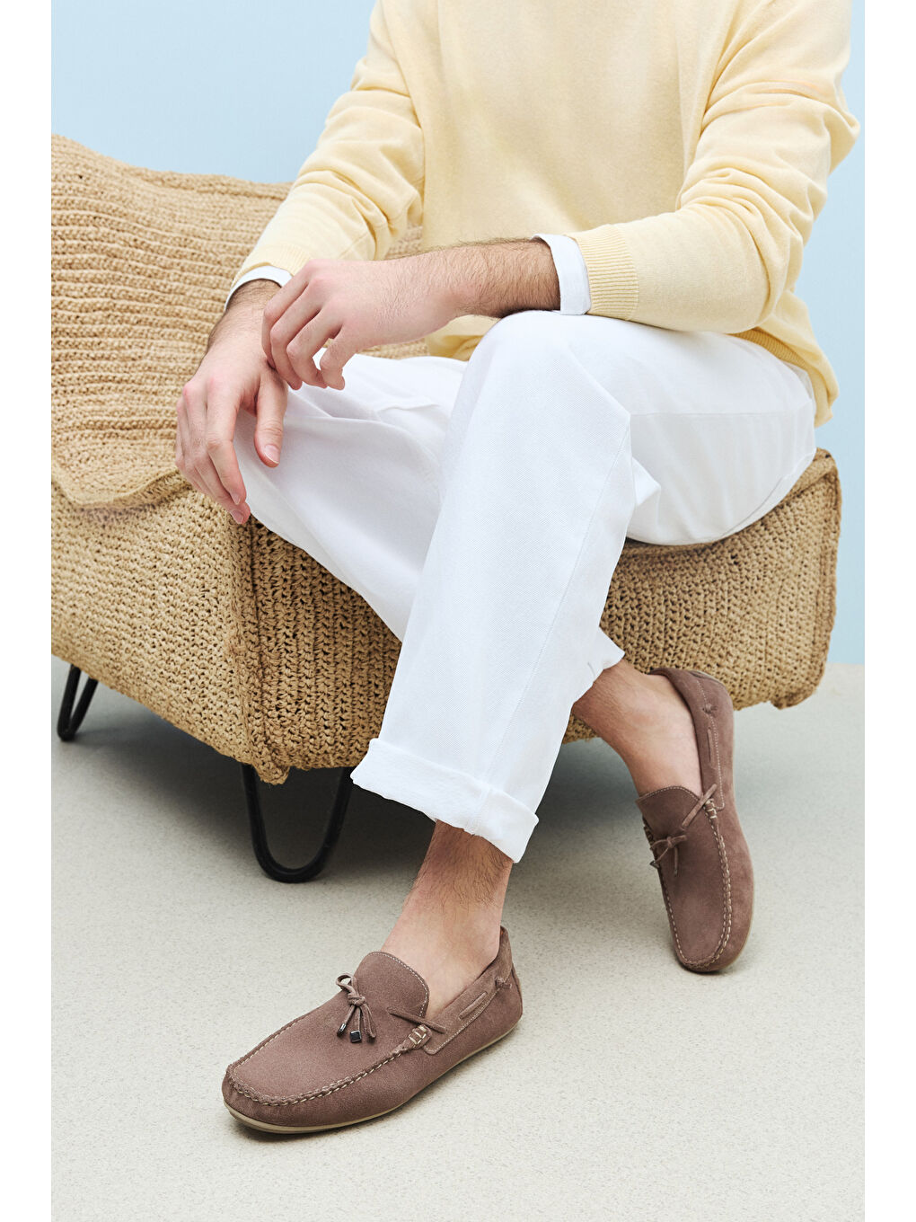 Bej Erkek Hakiki Deri Ayakkabı 1511007ZB012 Kum-5