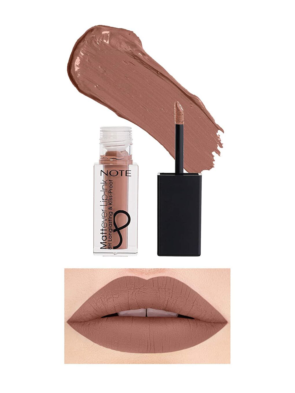 Mattever Lip-Ink Mat ve Kalıcı Likit Ruj 05 Toffee Brock - Nude-1