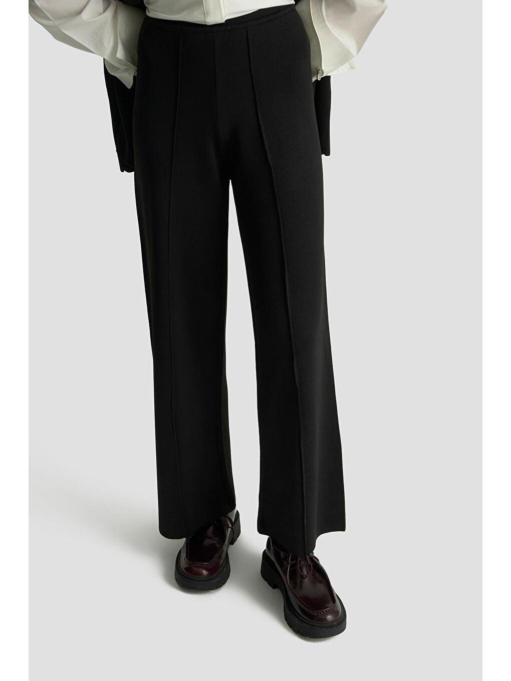 Trend Yelekli Triko Takım 25Ktd6117 Siyah-2