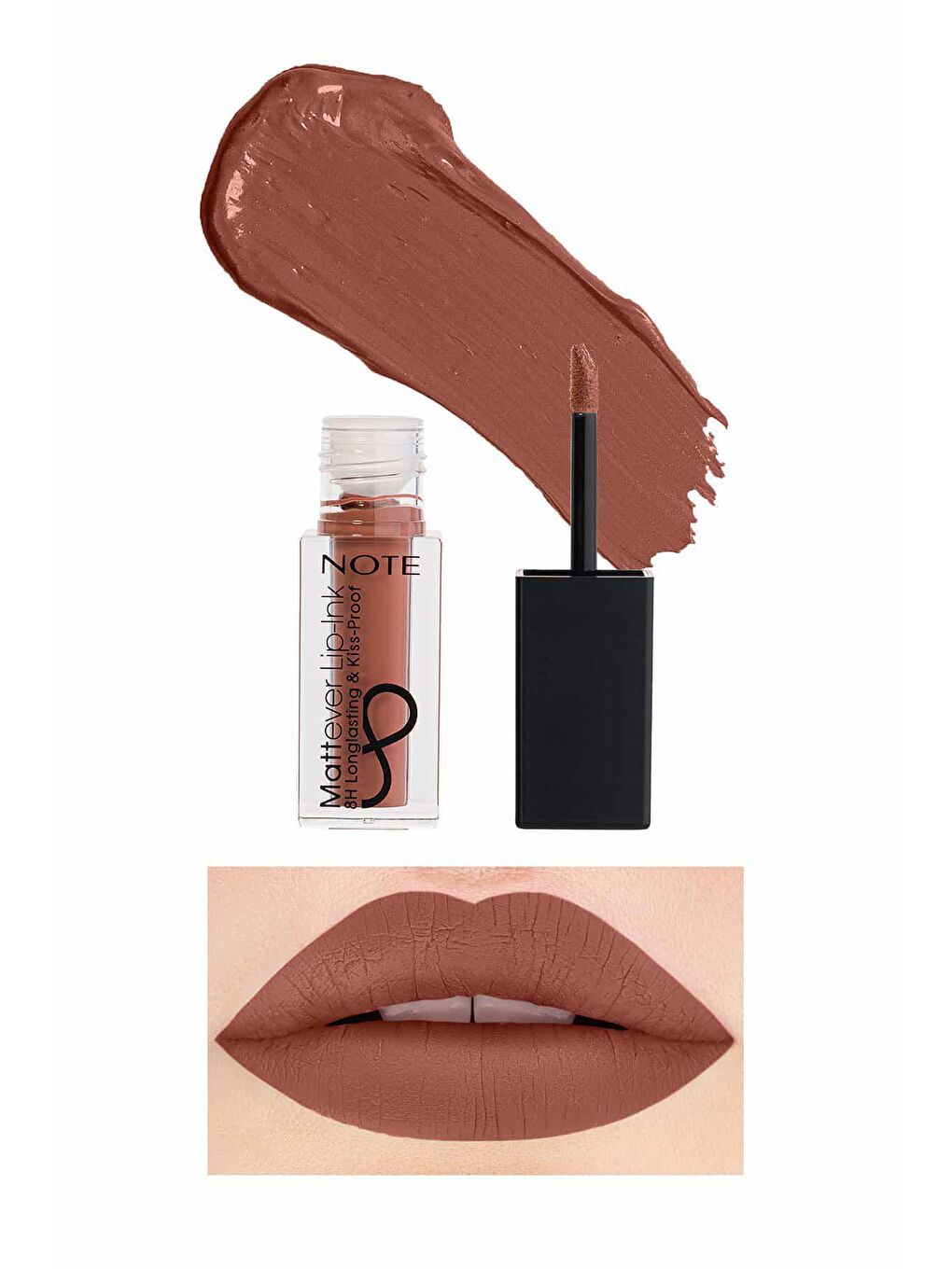 Mattever Lip-Ink Mat ve Kalıcı Likit Ruj 02 Sunset Sand - Koyu Nude-1
