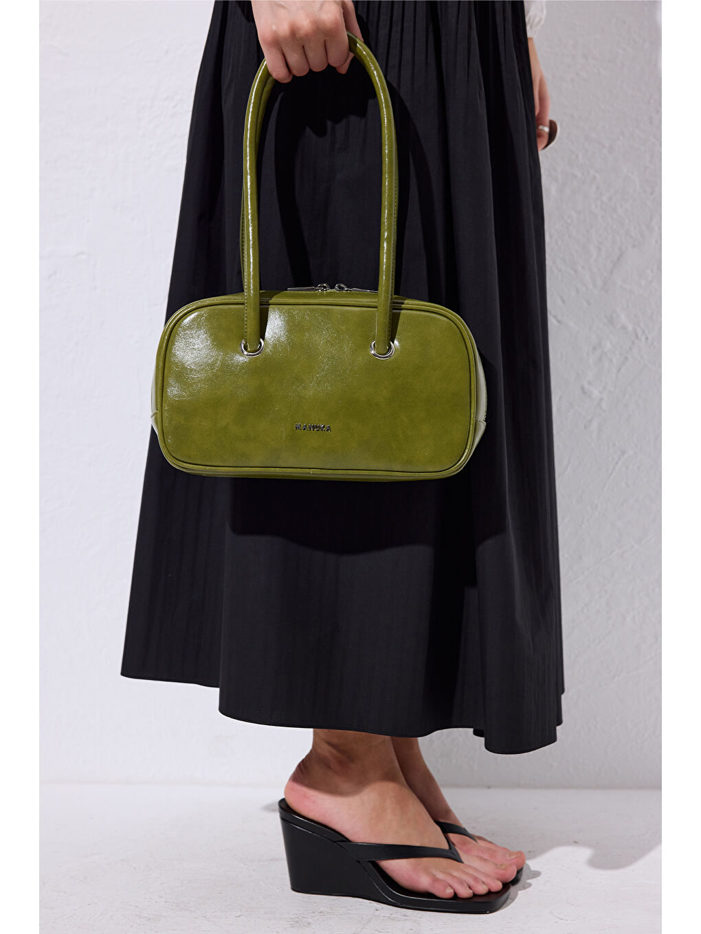 Yeşil Kyomı Bowling Çanta Matcha-3