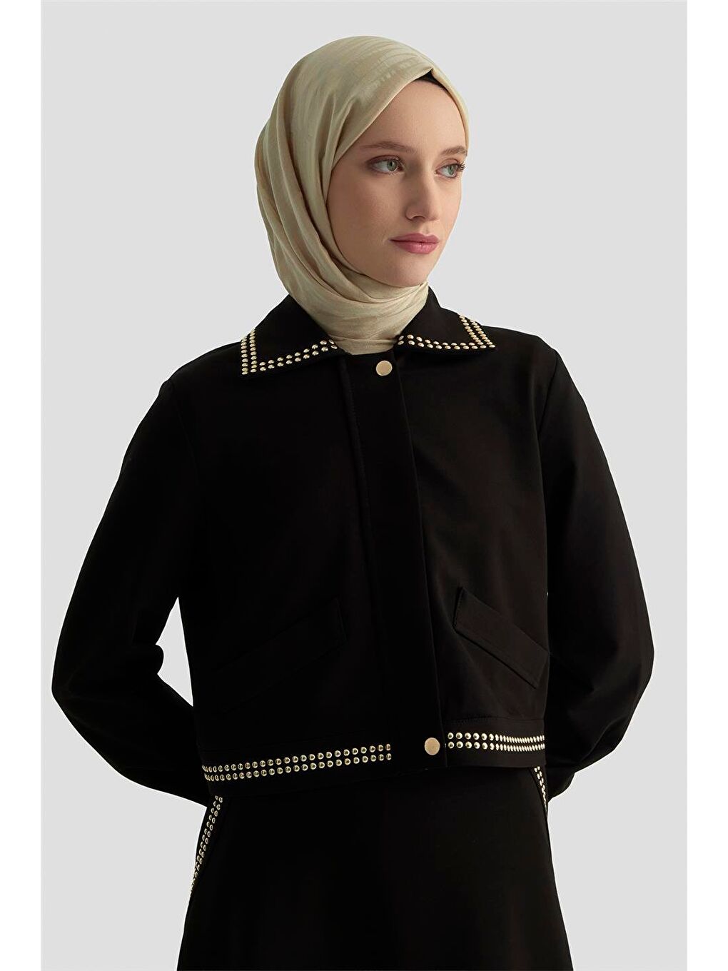 Trok Ceketli Örme Takım 25Kd4036 Siyah