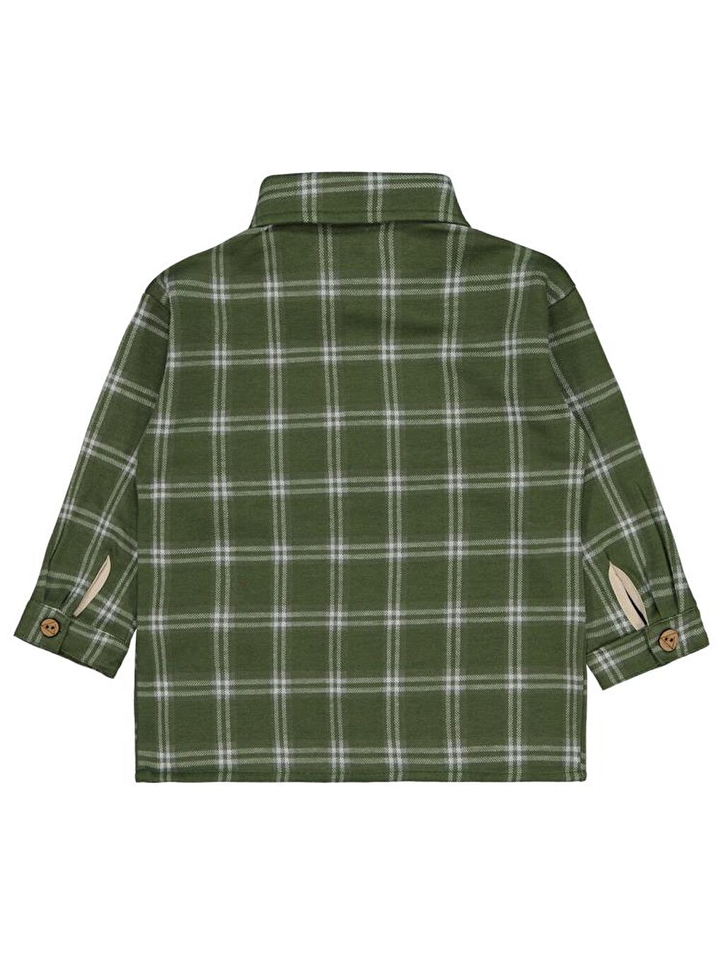 Haki Boys Ekoseli 2-5 Yaş Gömlek-1