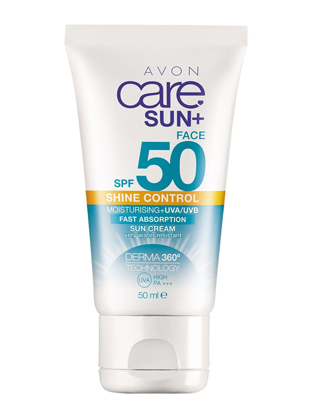 AVON Renksiz Sun+ SPF 50+ Yağ İçermeyen Güneş Yüz Kremi 50 ml