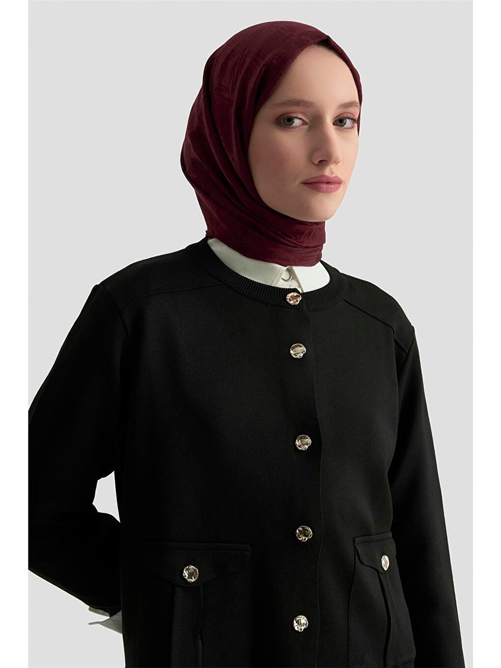 Hırka Etek Triko Takım 25Ktd6120 Siyah