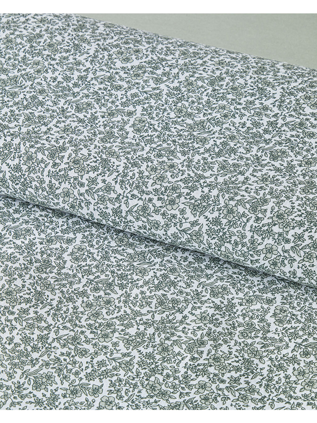 Blossom Garden Çift Taraflı Kolay Ütülenir Çift Kişilik Nevresim Takımı 200x220 cm Yeşil-3