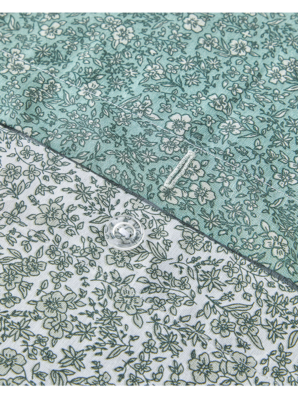 Blossom Garden Çift Taraflı Kolay Ütülenir Çift Kişilik Nevresim Takımı 200x220 cm Yeşil-5