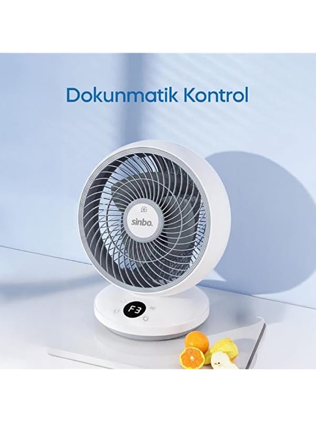 Sf-7702 Masaüstü Fan - Beyaz / Krem-3