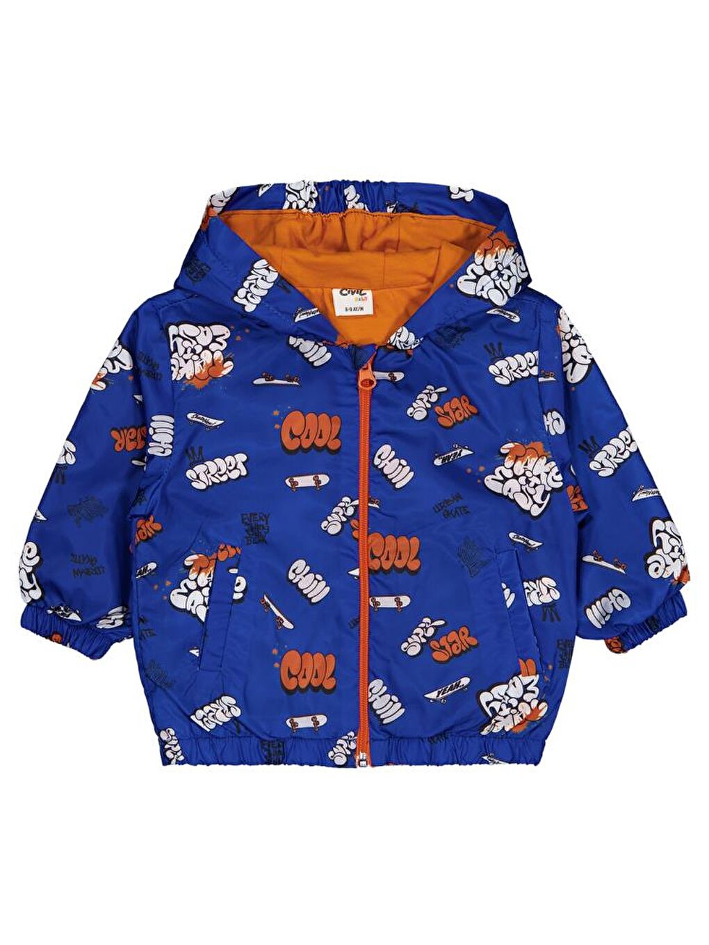 Bej Baby Cool Baskılı 6-18 Ay Yağmurluk