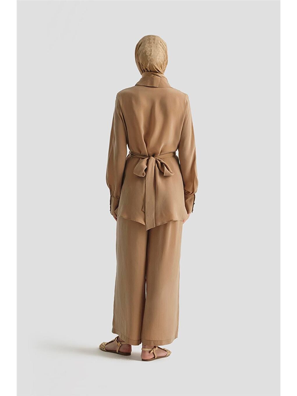 Kahverengi Çapraz Bağlamalı Cupra Takım 25Y6032 Sahra-5