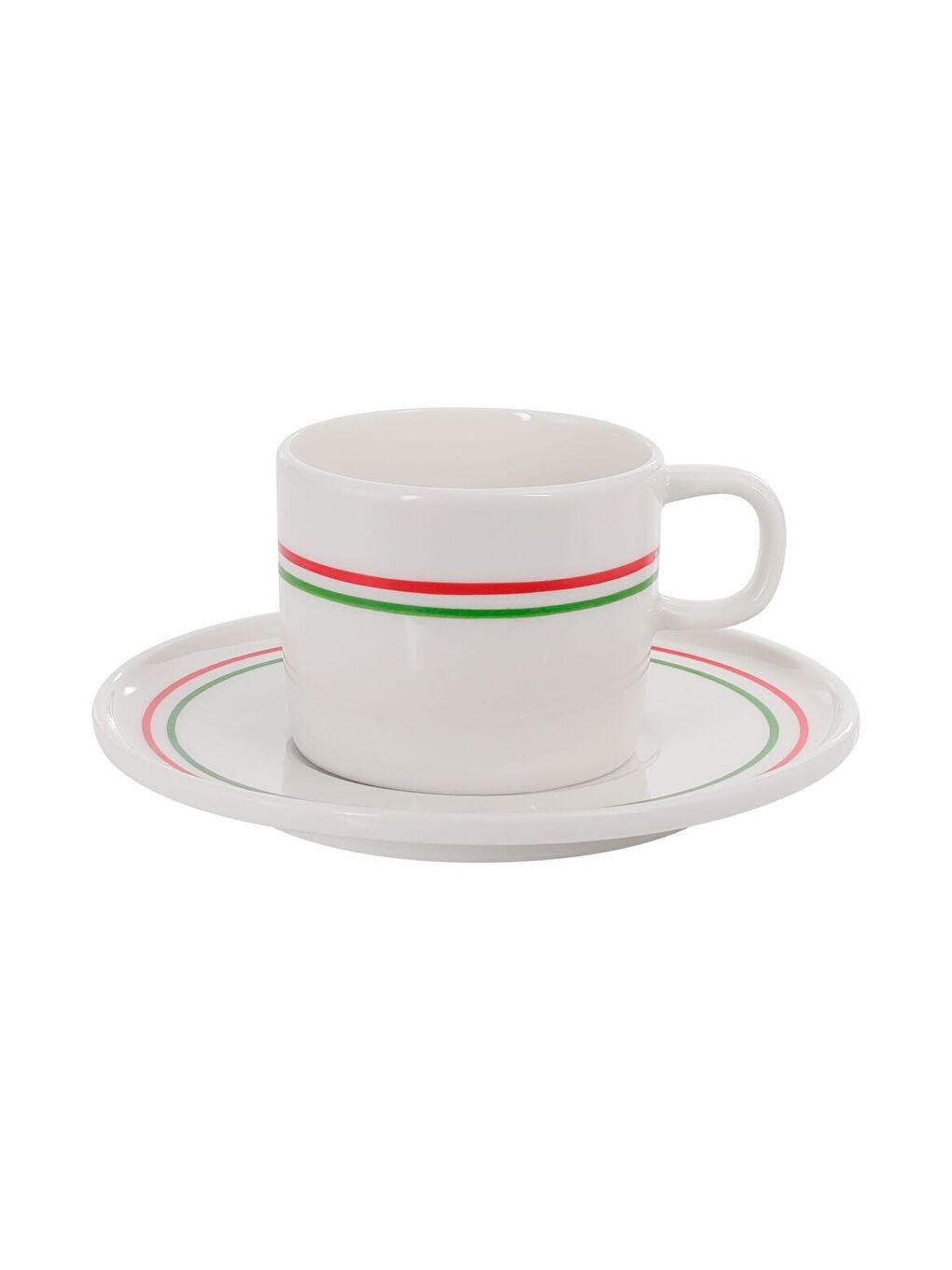 Ekru Mental 2 Kişilik Kahve Fincanı Takımı Yeşil-1