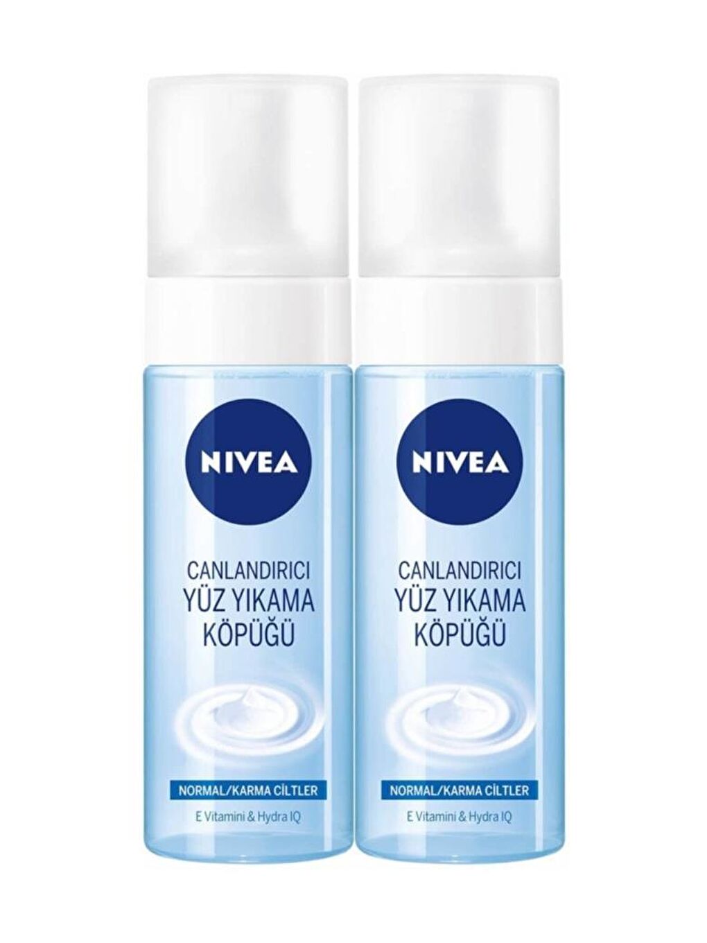 NIVEA Şeffaf Normal Ciltler Için Yüz Temizleme Köpüğü 150 ml X 2