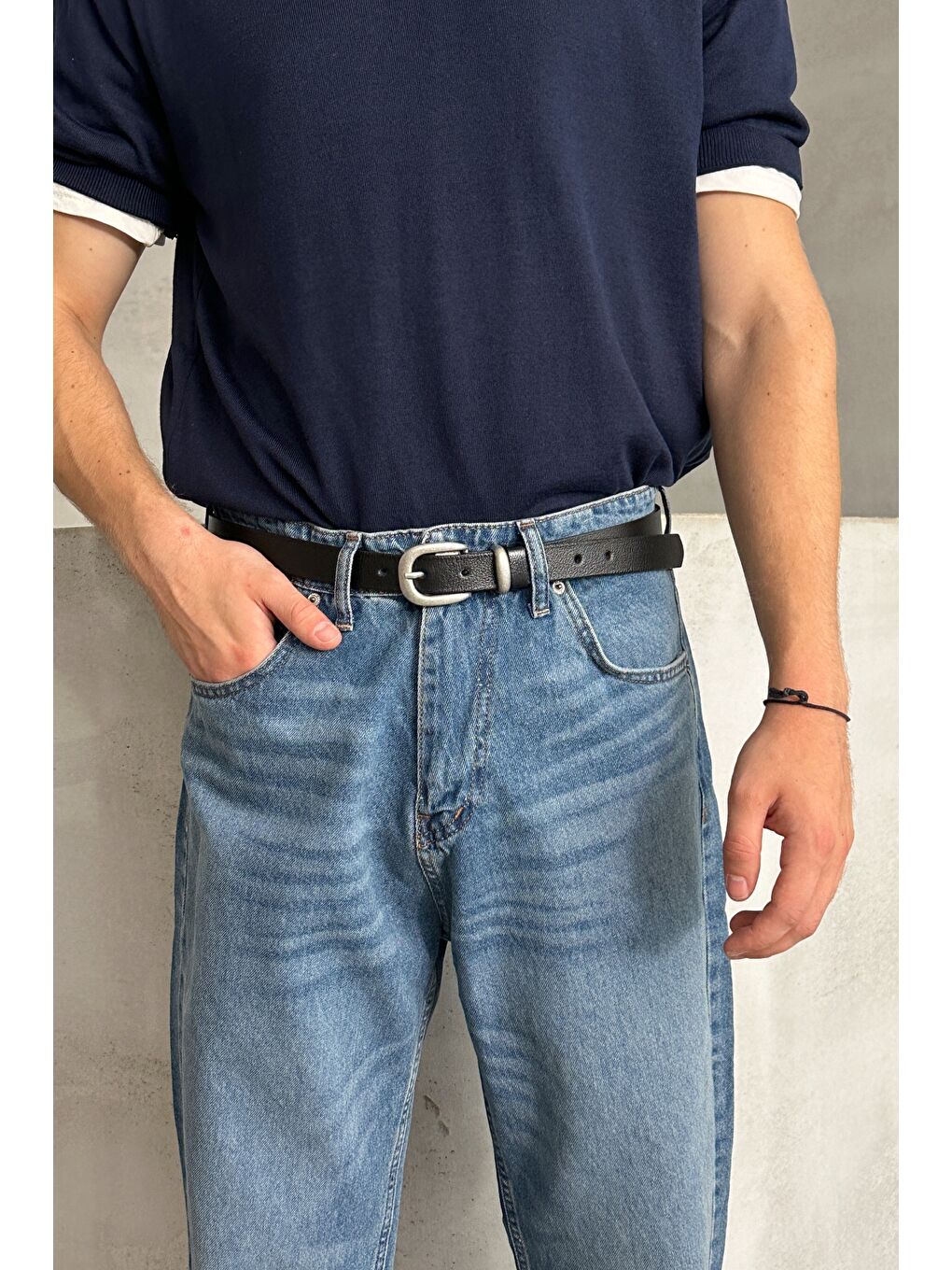 Siyah Erkek %100 Hakiki Deri Kemer