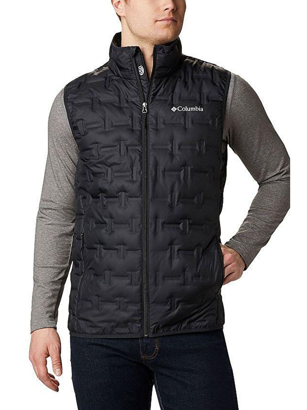 Columbia Siyah Delta Ridge Down Vest Erkek Yelek WO1218-010