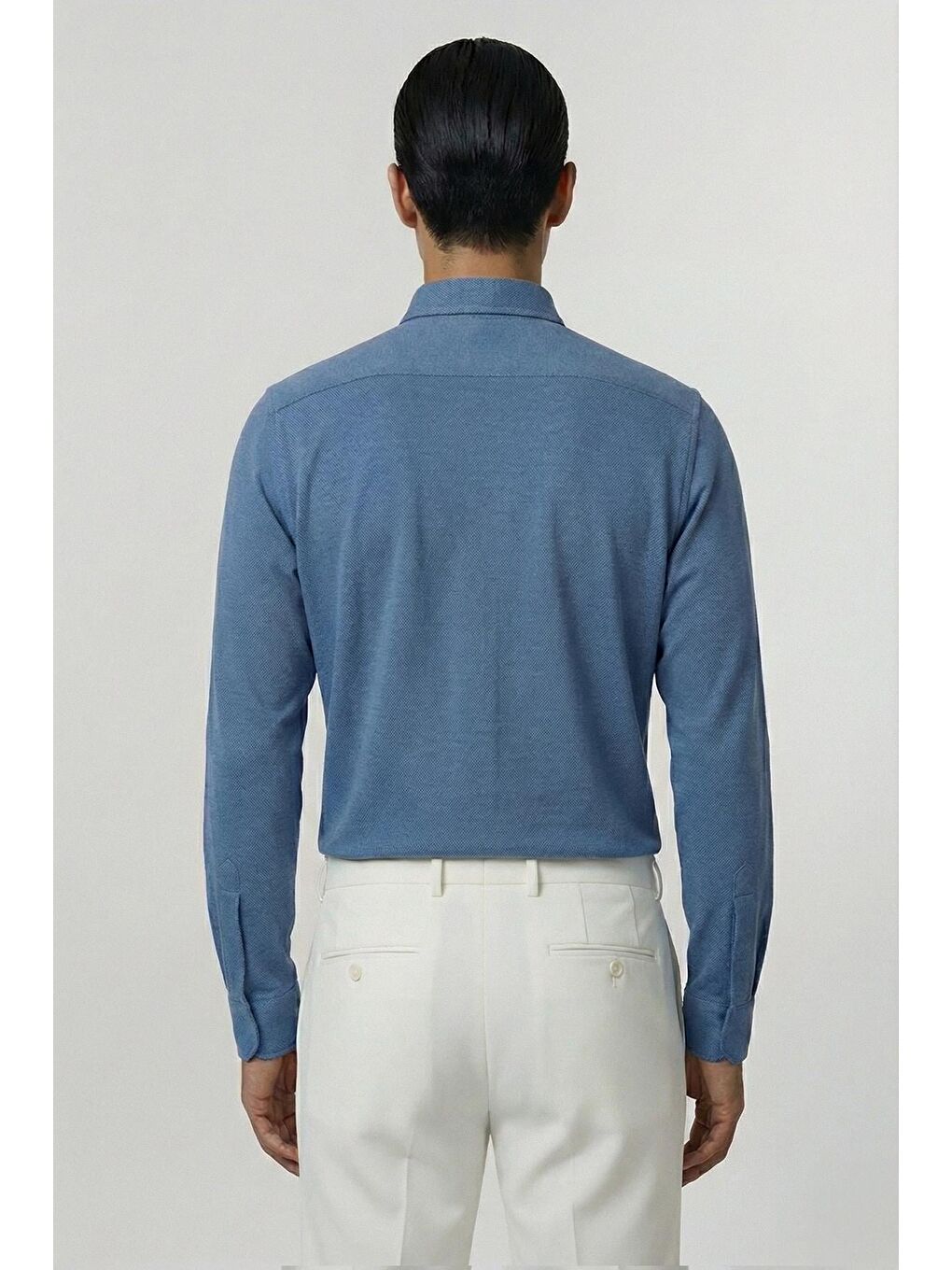 Mavi Giotelli İndigo Slim Fit %100 Pamuk Düğmeli Yaka Erkek Gömlek-2