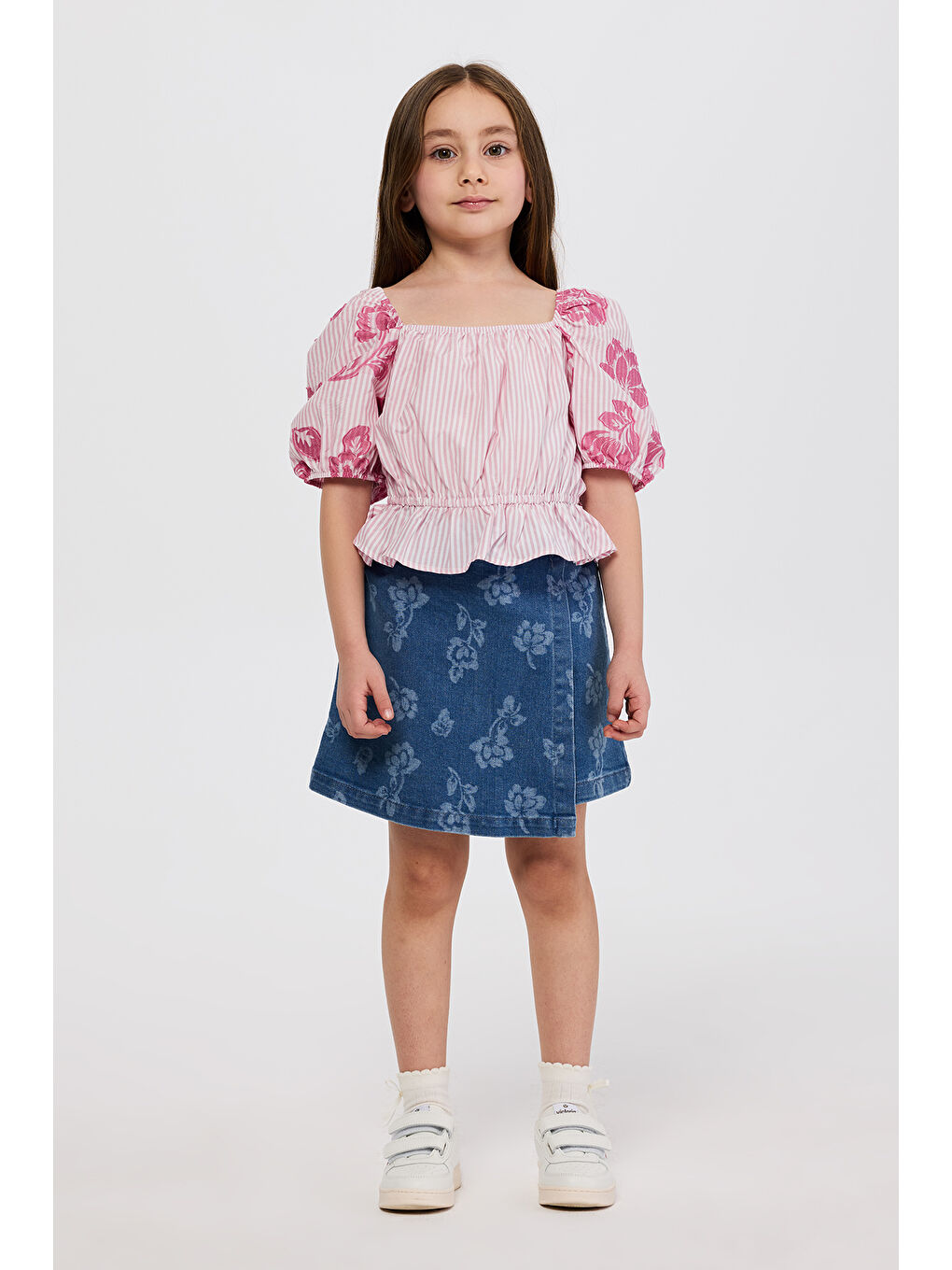Kız Çocuk İndigo Şort Etek