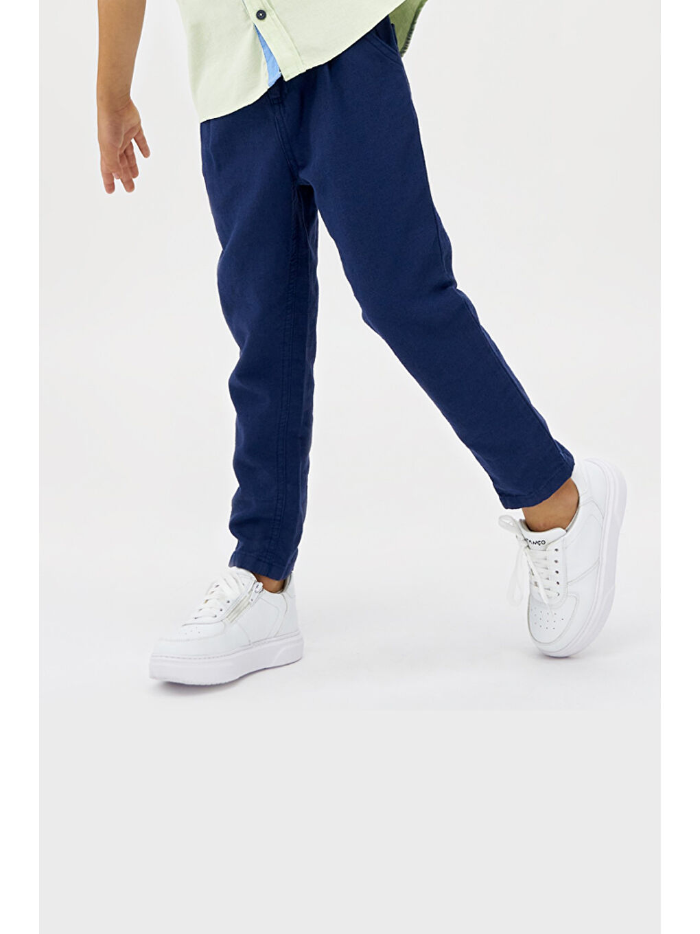 Lacivert Erkek Çocuk İşlevli Cepli Pantolon-2