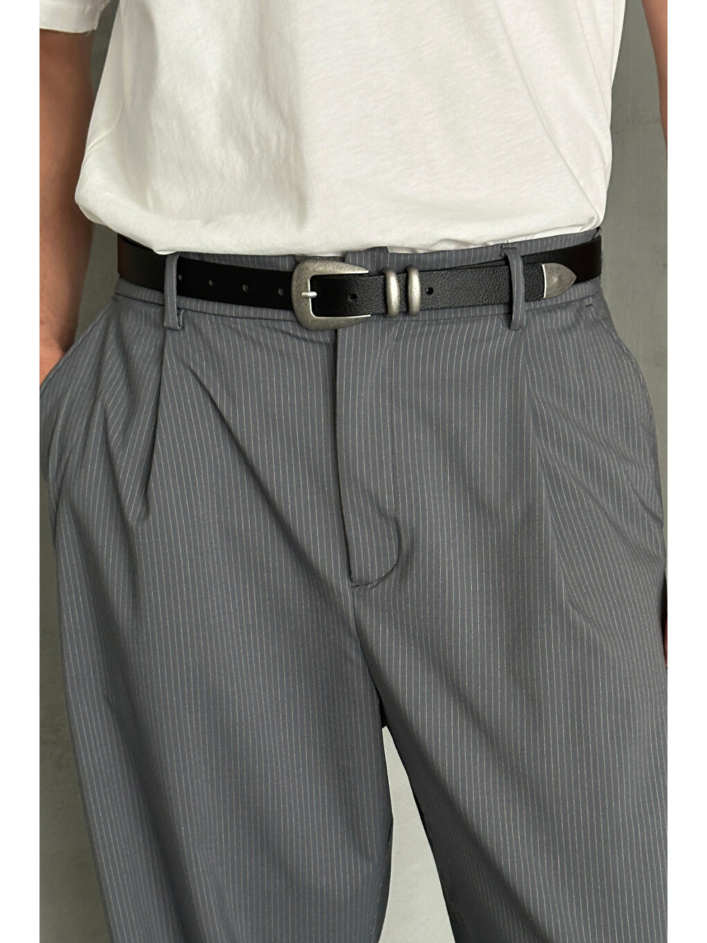 Siyah Erkek %100 Deri Old Money Kemer