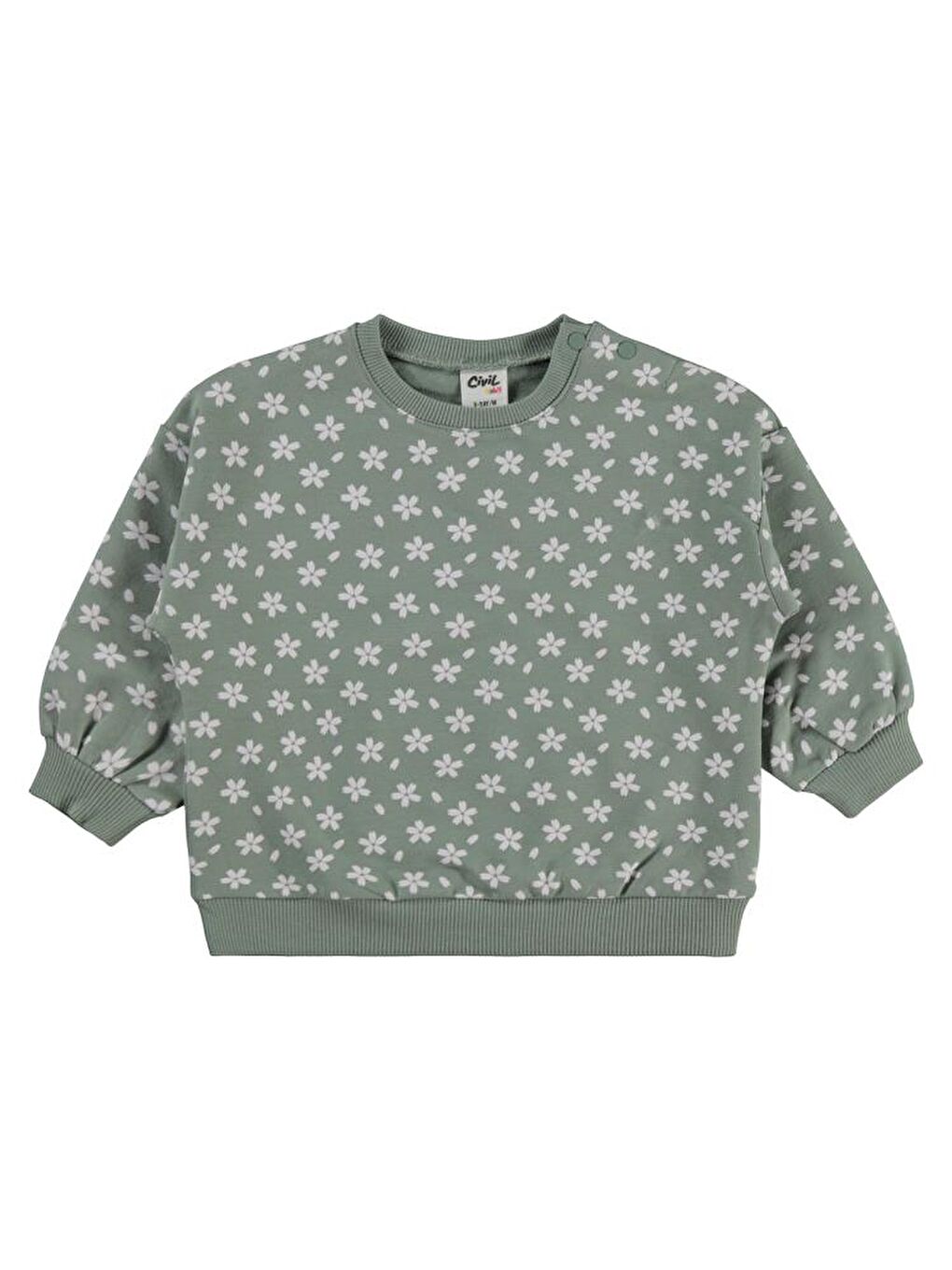 Yeşil Baby Minik Çiçek 6-18 Ay Takım