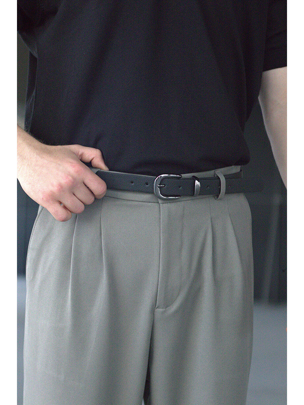 Siyah Erkek Tokalı Kemer