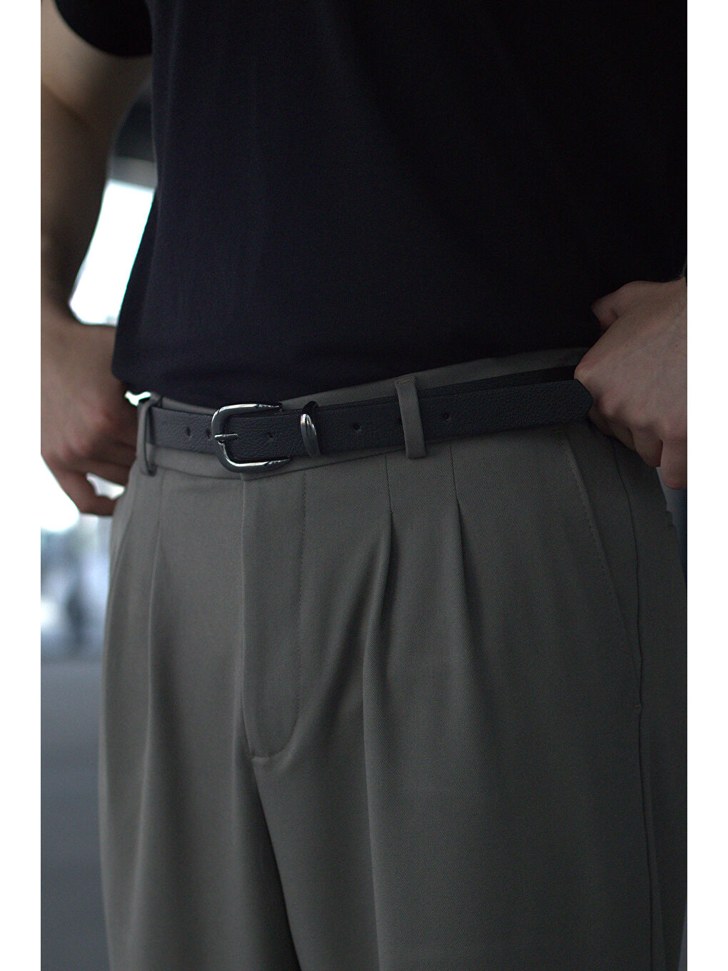 Siyah Erkek Tokalı Kemer-1