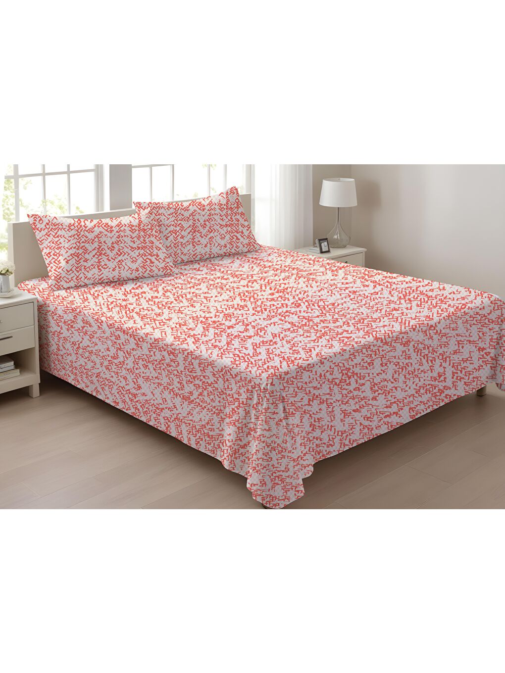 Karışık Desenli Çift Kişilik Baskılı Pike (200x220 Cm)