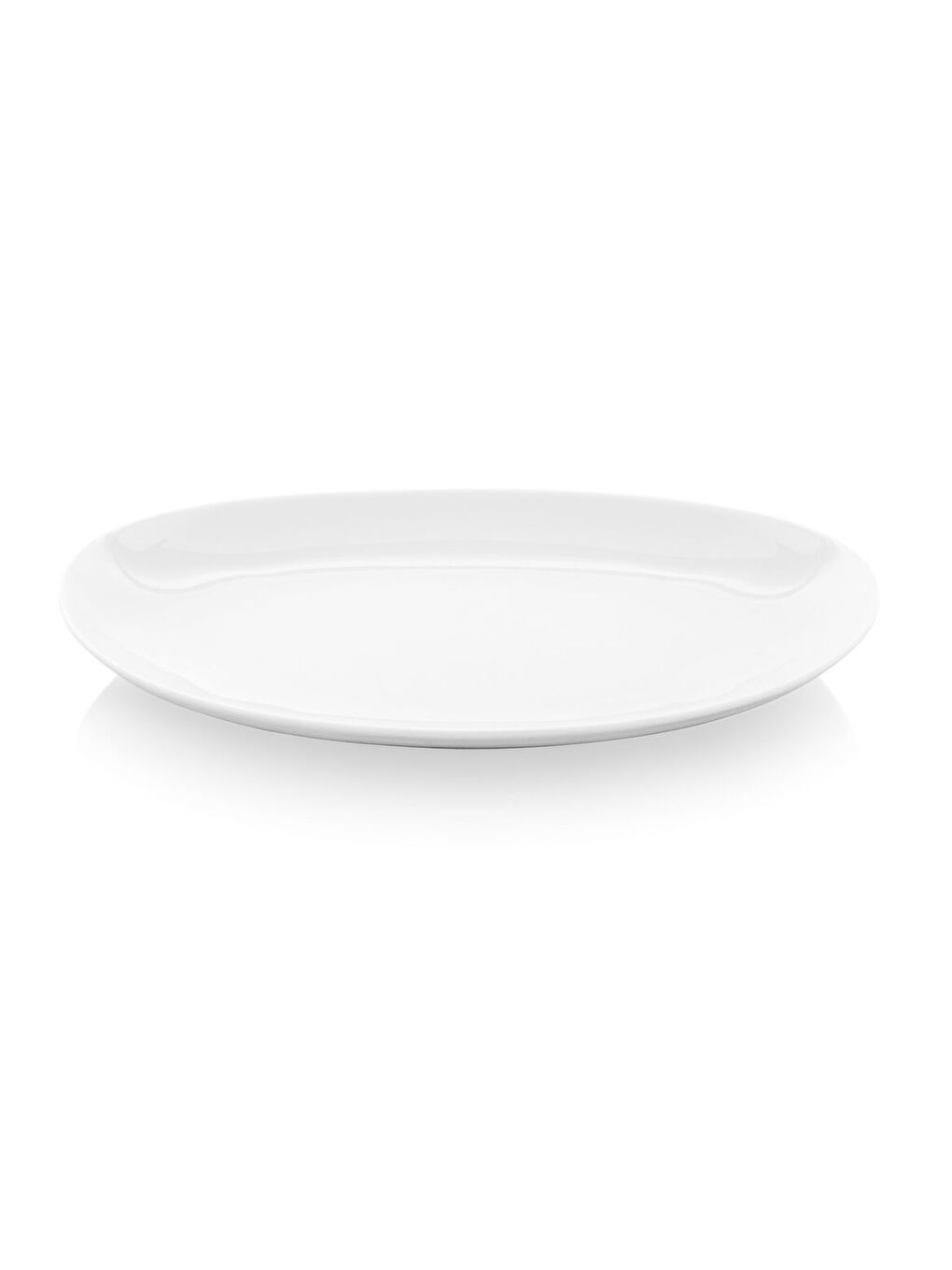 Ekru Elips 35 cm Kayık Tabak