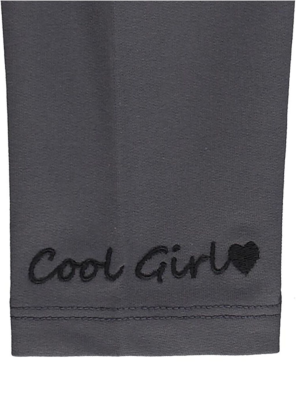 Gri Baby Cool Girl Nakışlı 6-18 Ay Takım-1